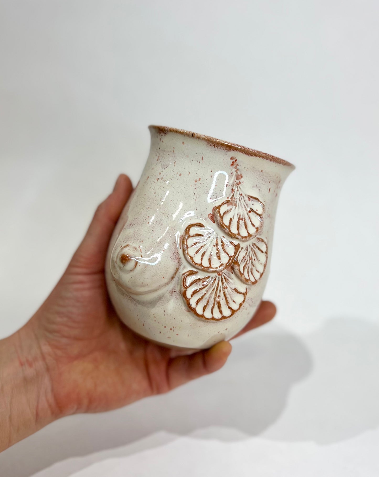 Handmade Breast Cancer Awareness Goddess Mug