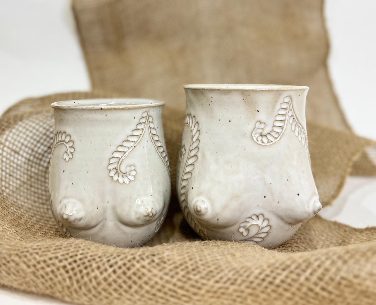 Handmade Ceramic Goddess Mug – White
