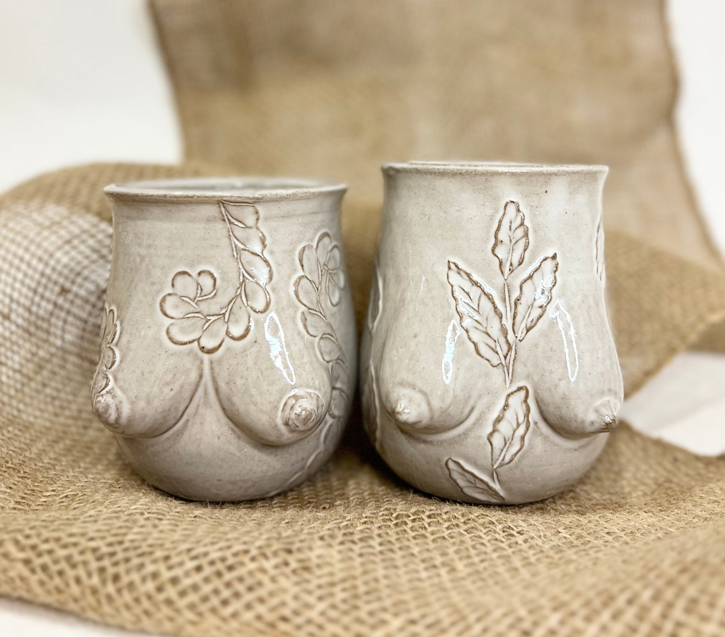 Handmade Ceramic Goddess Mug – White