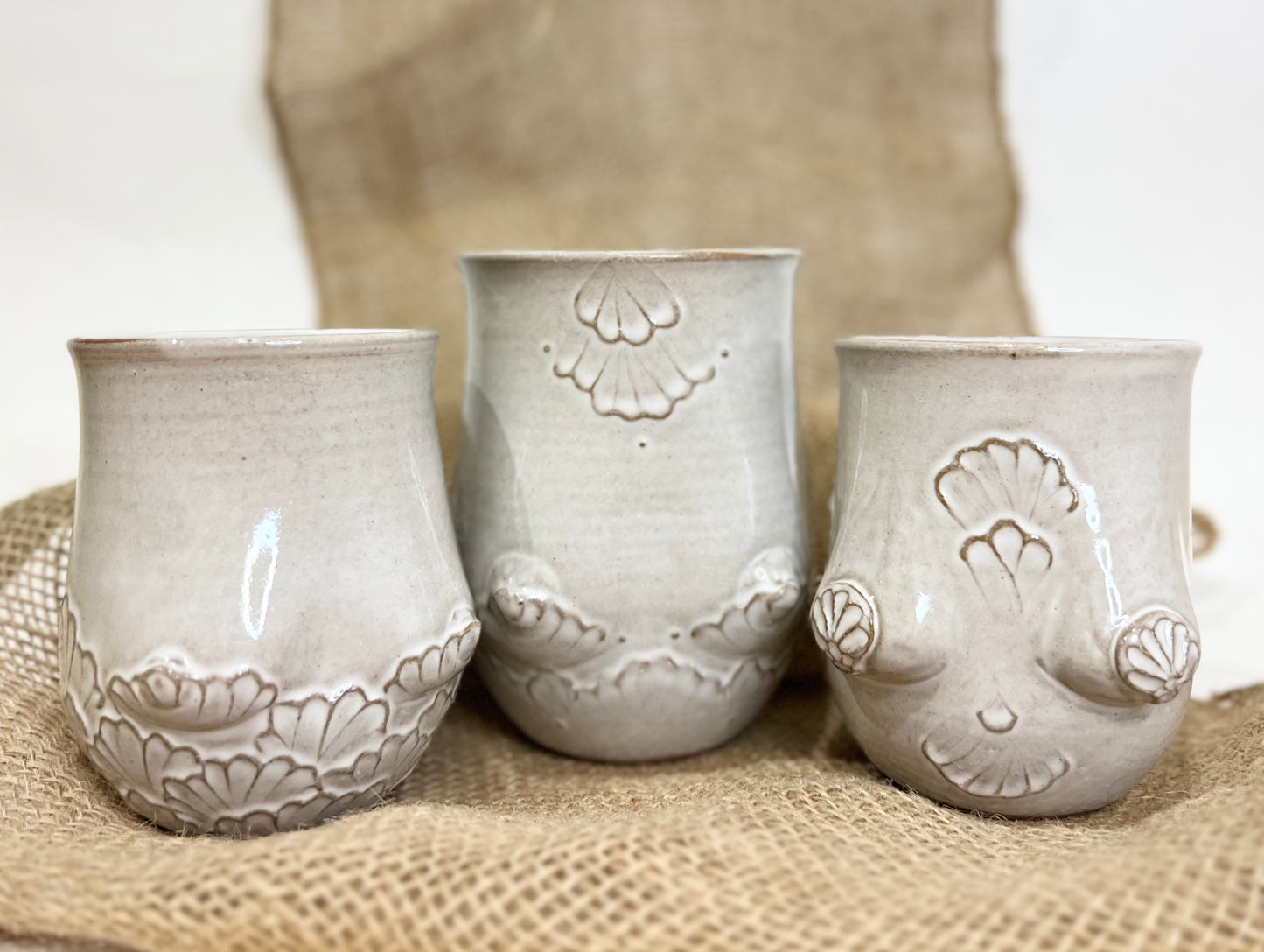 Handmade Ceramic Goddess Mug – White