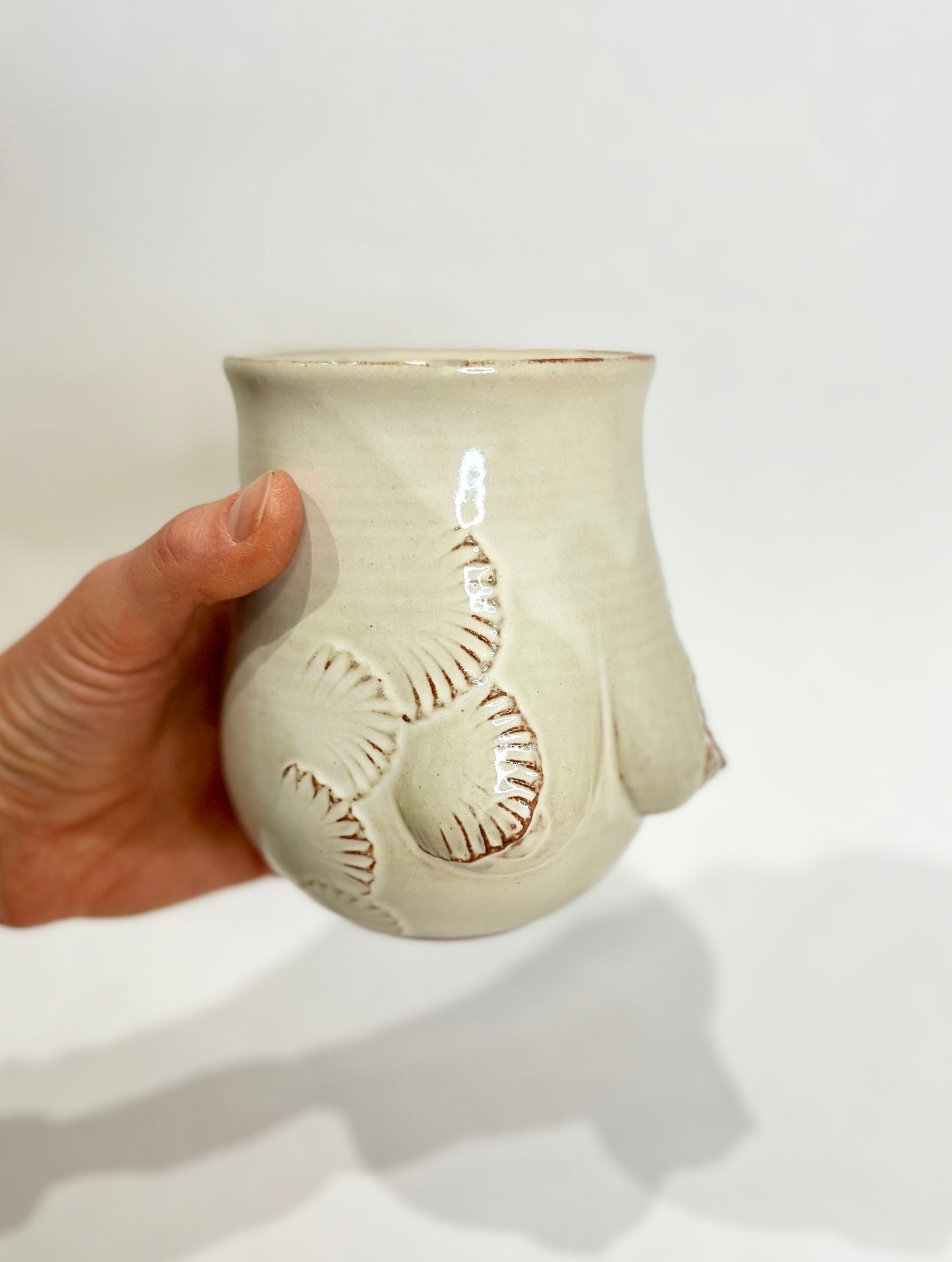 Handmade Ceramic Goddess Mug – Latte