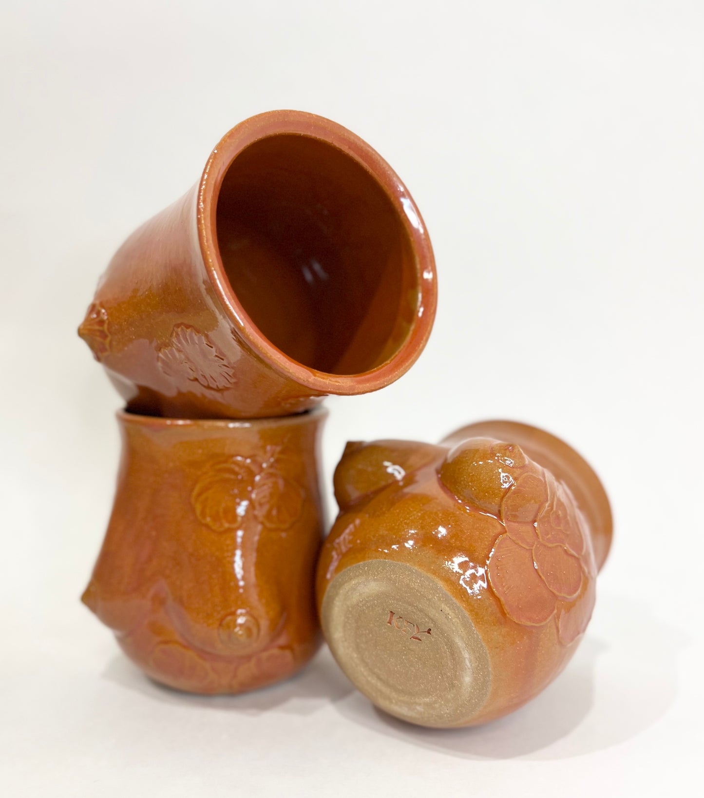 Handmade Ceramic Goddess Mug – Burnt Orange