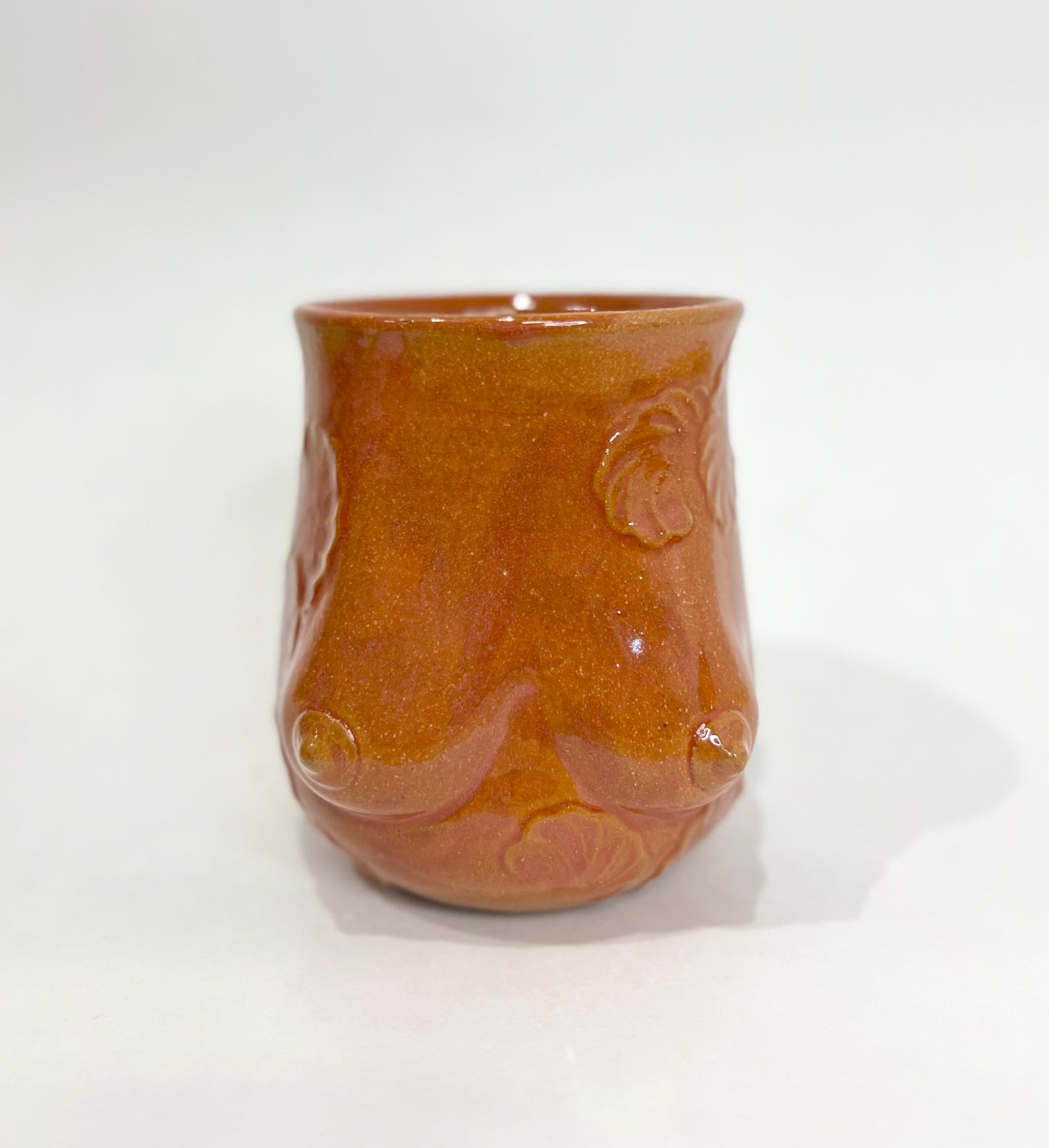Handmade Ceramic Goddess Mug – Burnt Orange