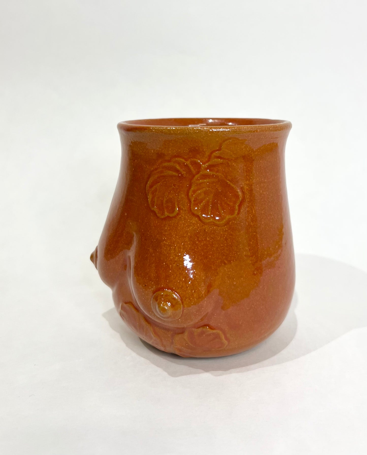 Handmade Ceramic Goddess Mug – Burnt Orange
