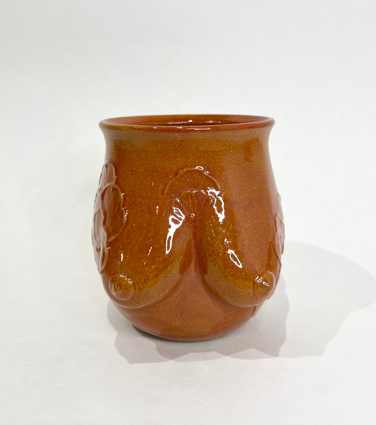 Handmade Ceramic Goddess Mug – Burnt Orange