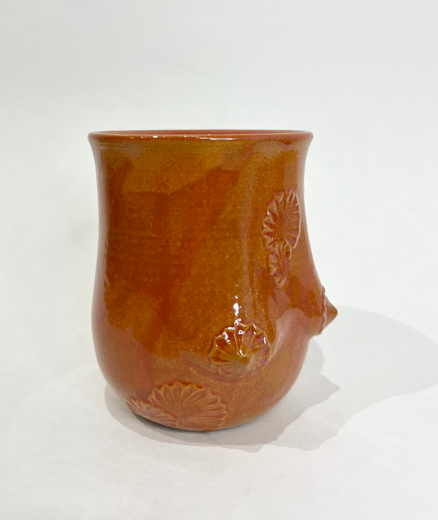 Handmade Ceramic Goddess Mug – Burnt Orange