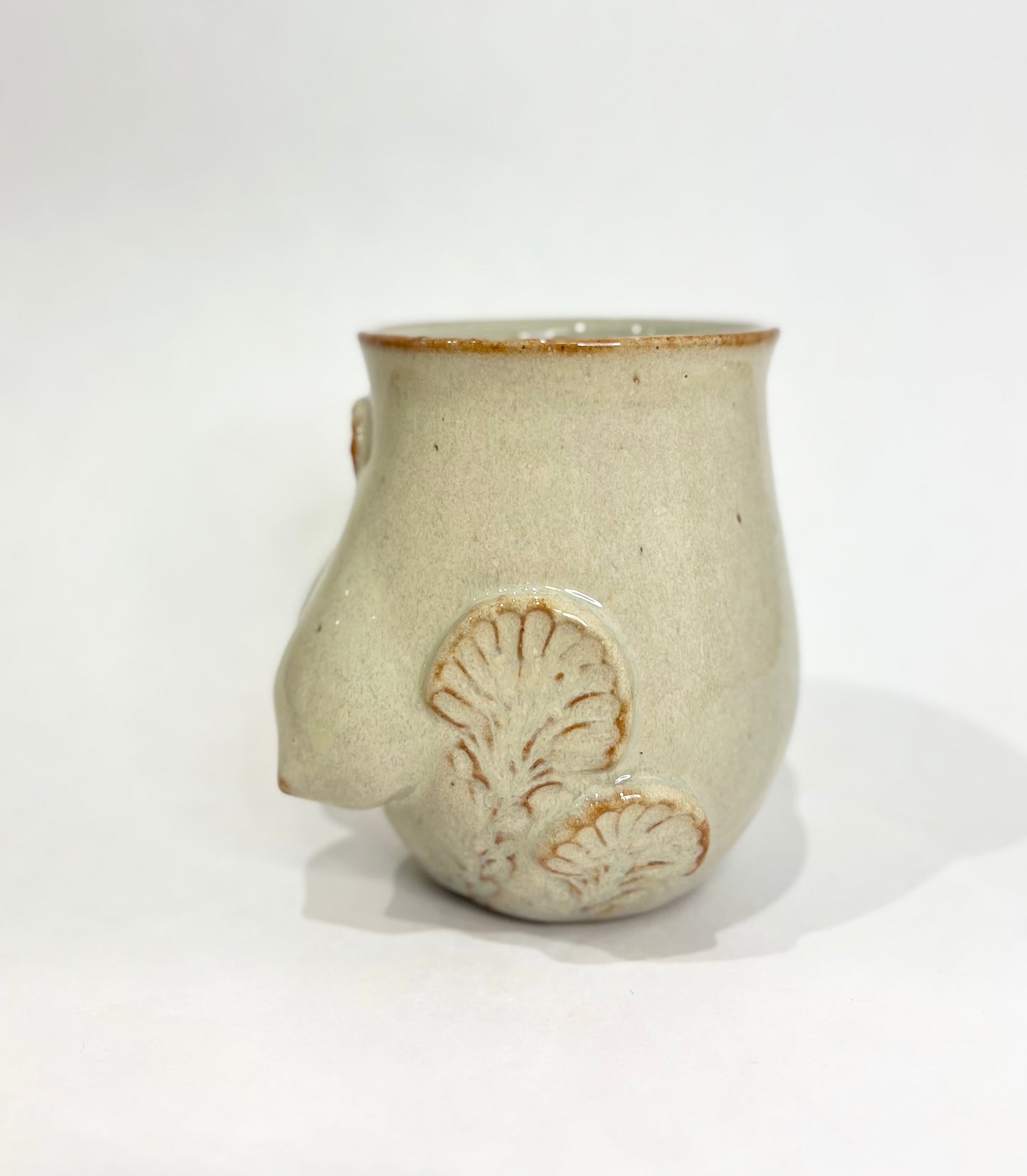 Handmade Ceramic Goddess Mug – Latte Blue