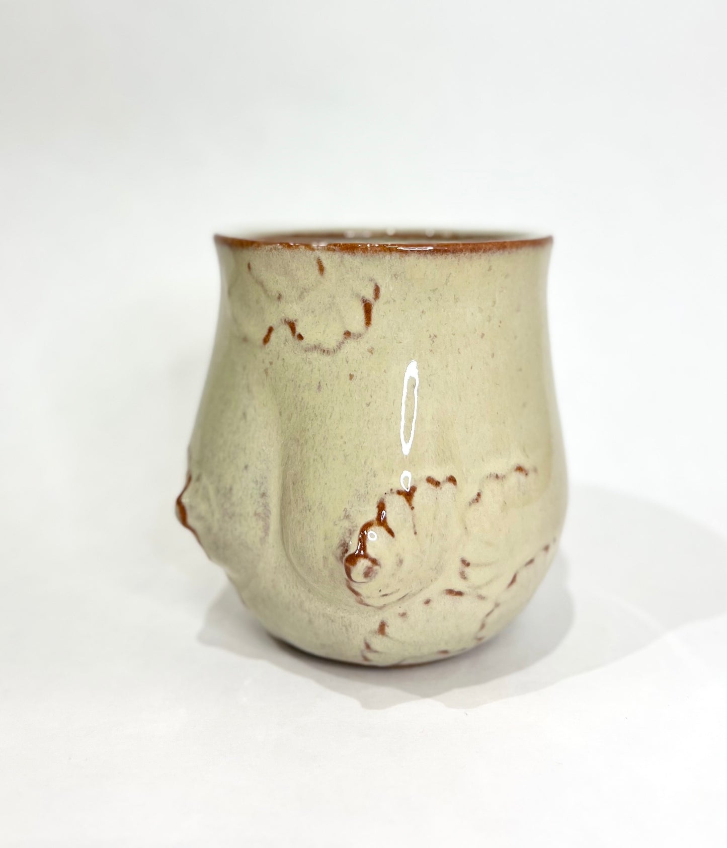 Handmade Ceramic Goddess Mug – Latte Blue