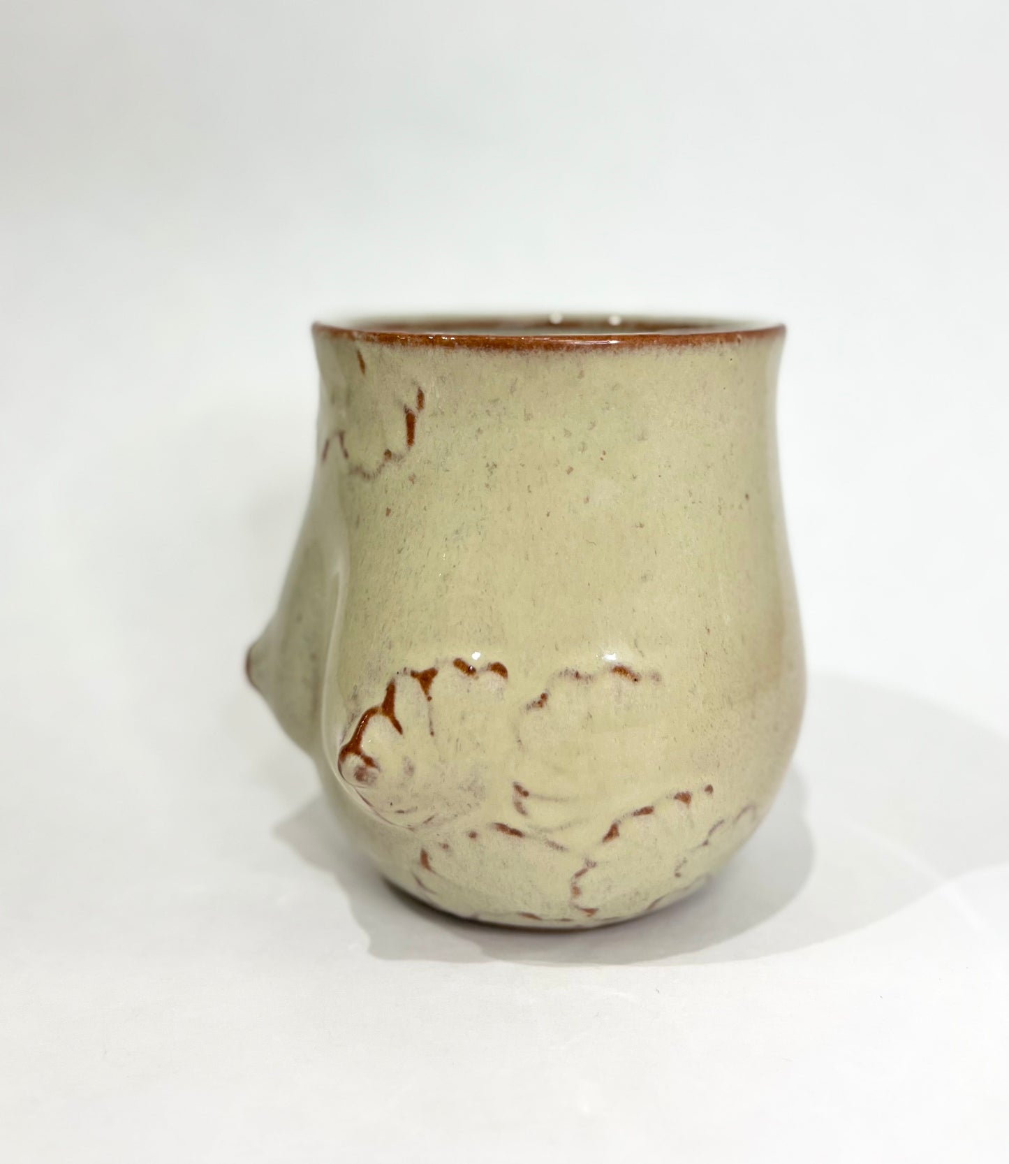Handmade Ceramic Goddess Mug – Latte Blue