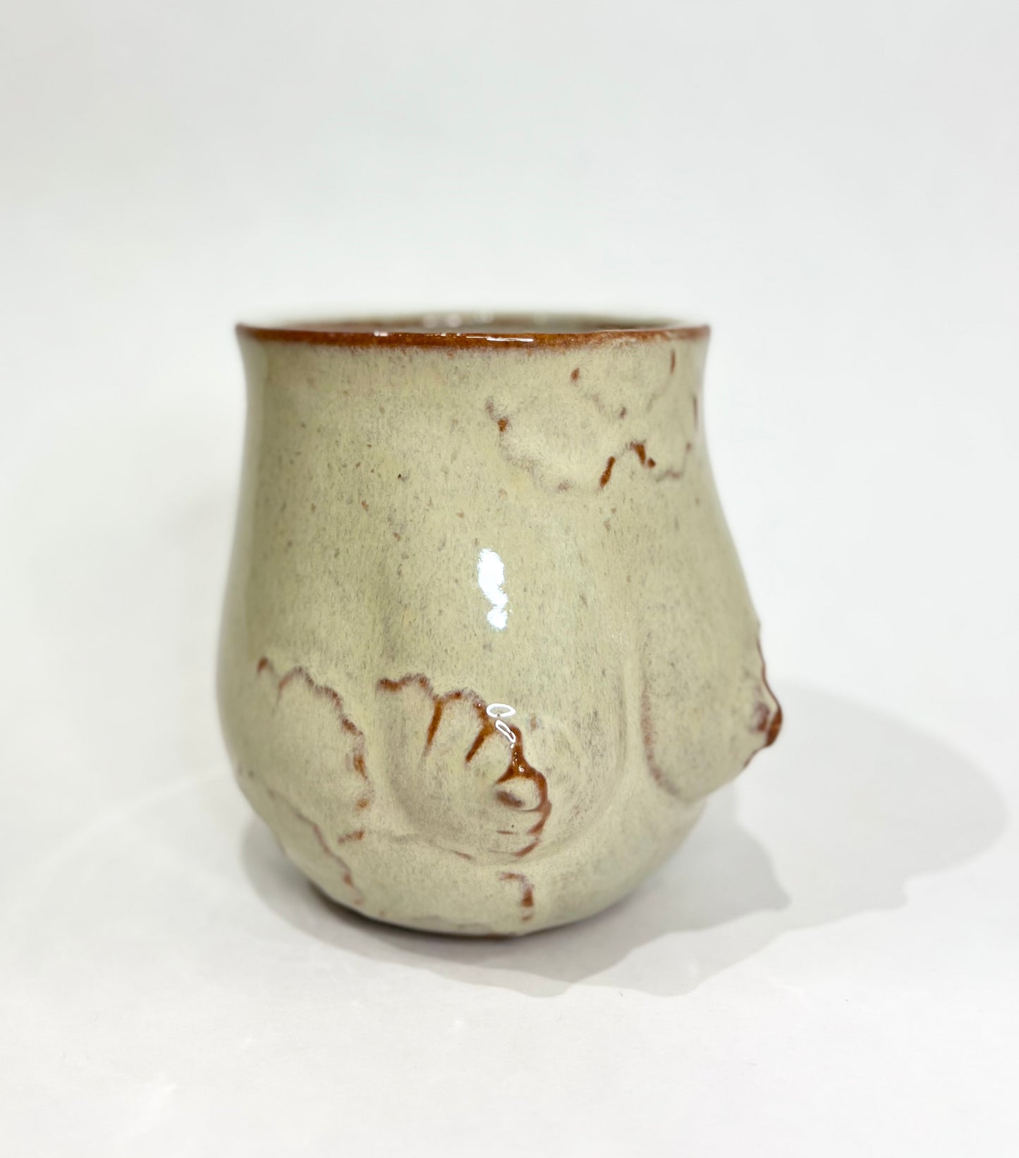 Handmade Ceramic Goddess Mug – Latte Blue