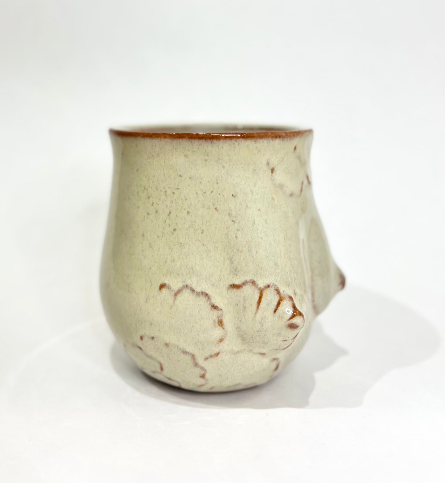 Handmade Ceramic Goddess Mug – Latte Blue