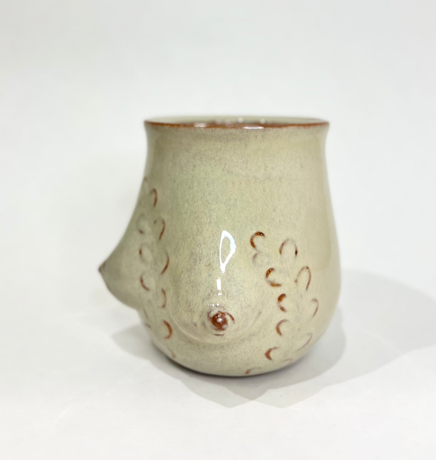 Handmade Ceramic Goddess Mug – Latte Blue