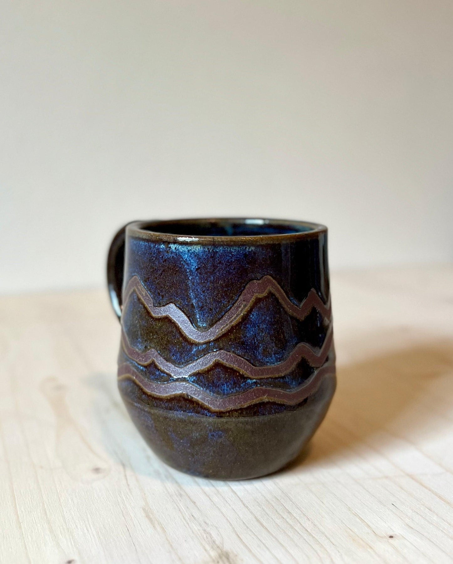 Ceramic Mug, Deep blue purple