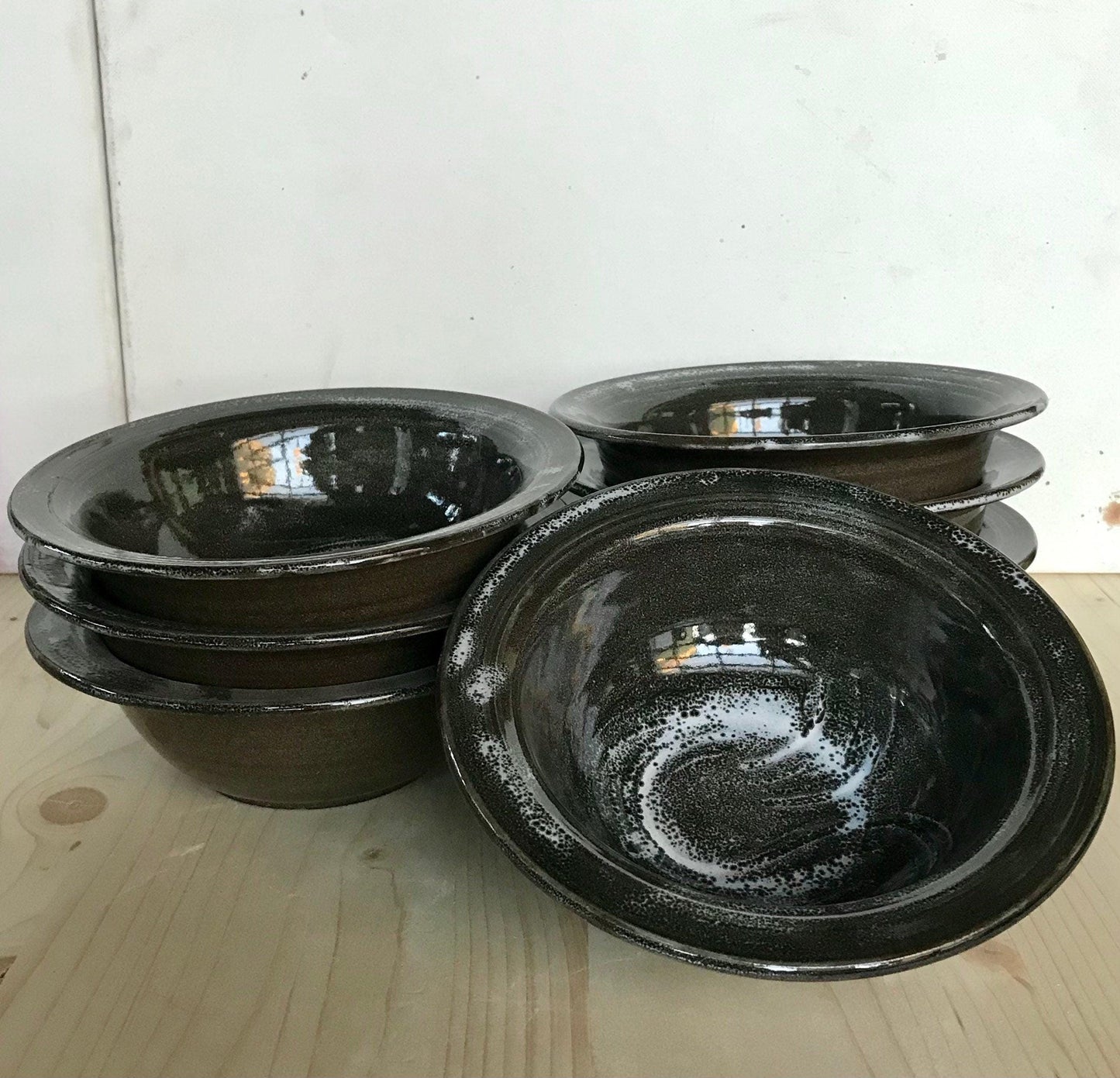 Black Ceramic Bowls Handmade