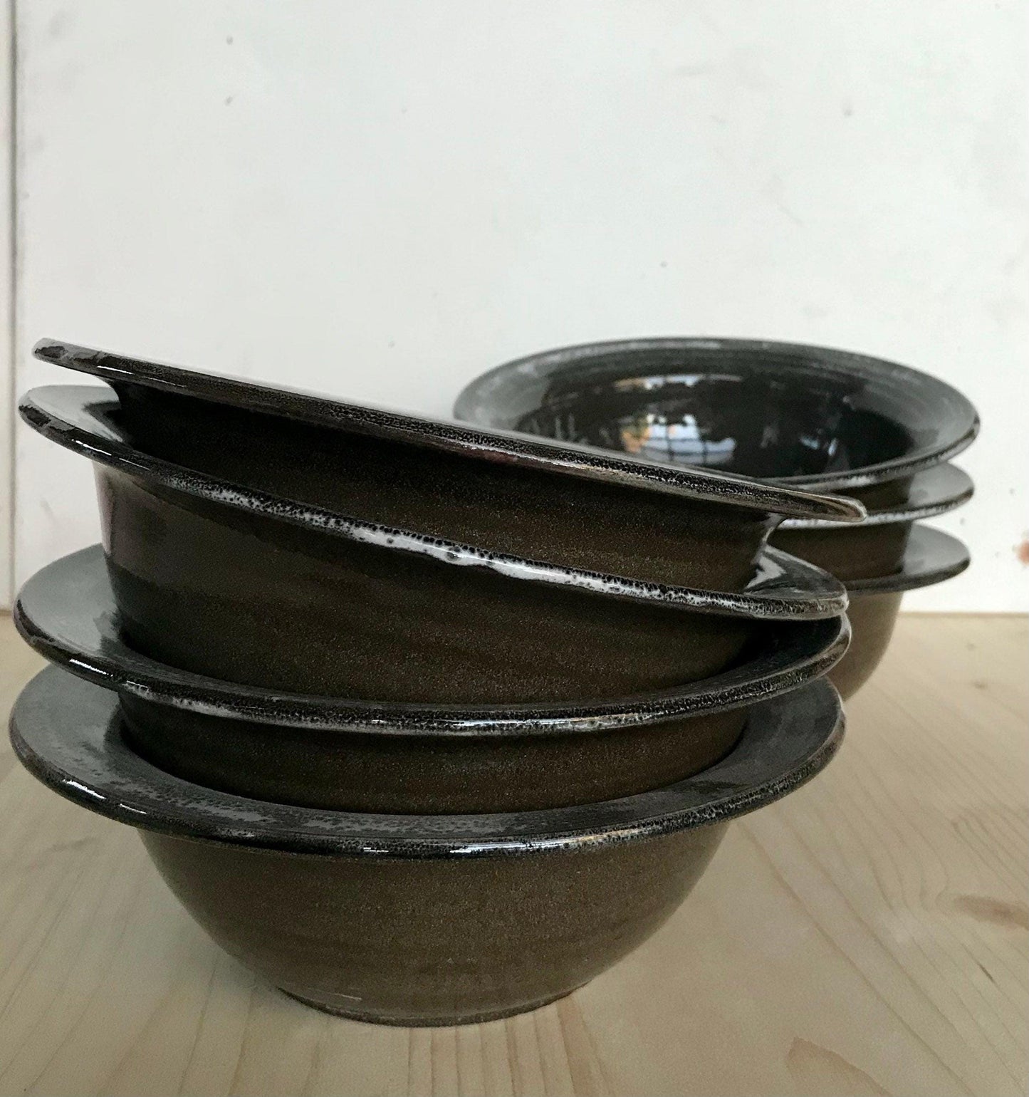 Black Ceramic Bowls Handmade