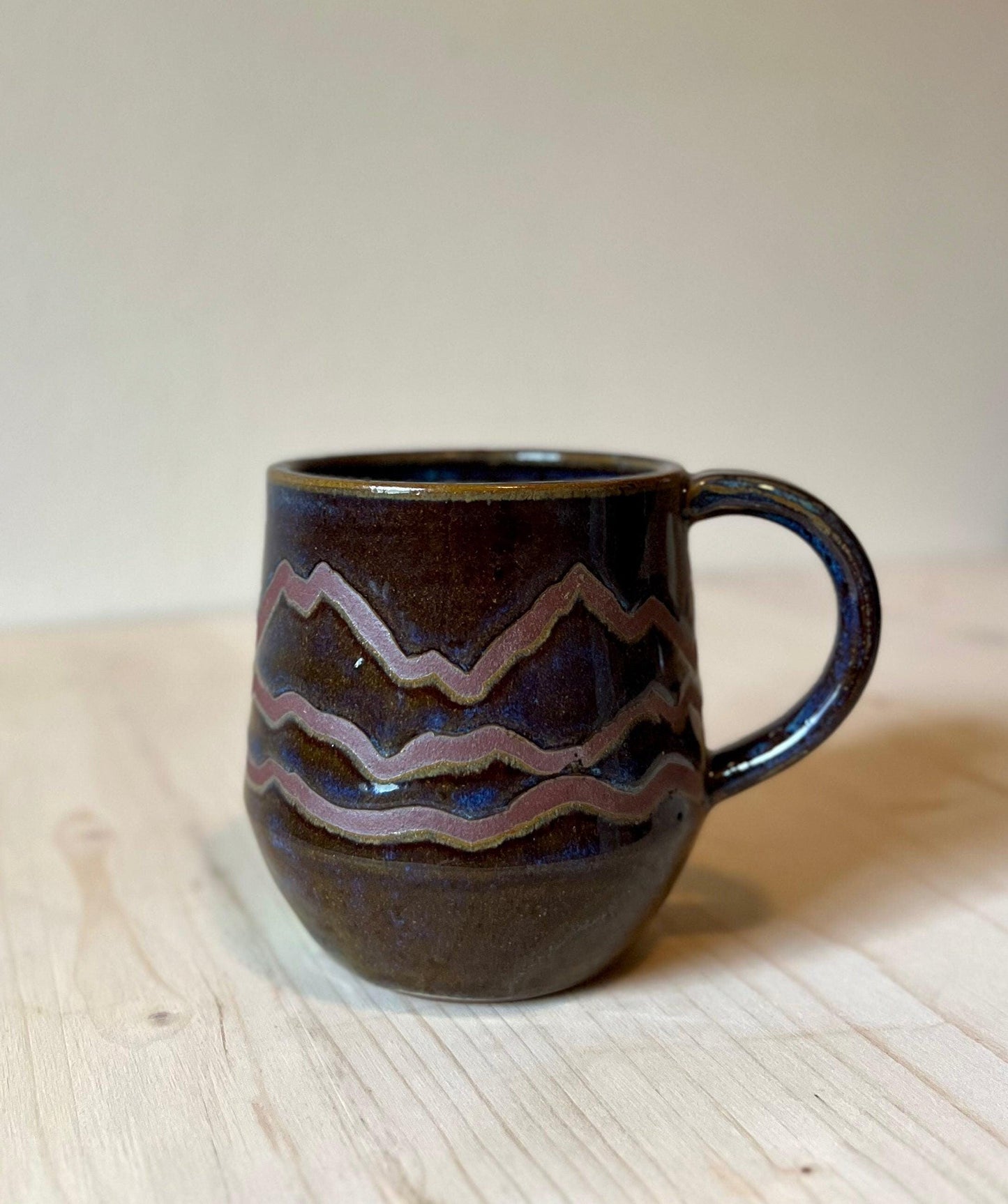 Ceramic Mug, Deep blue purple