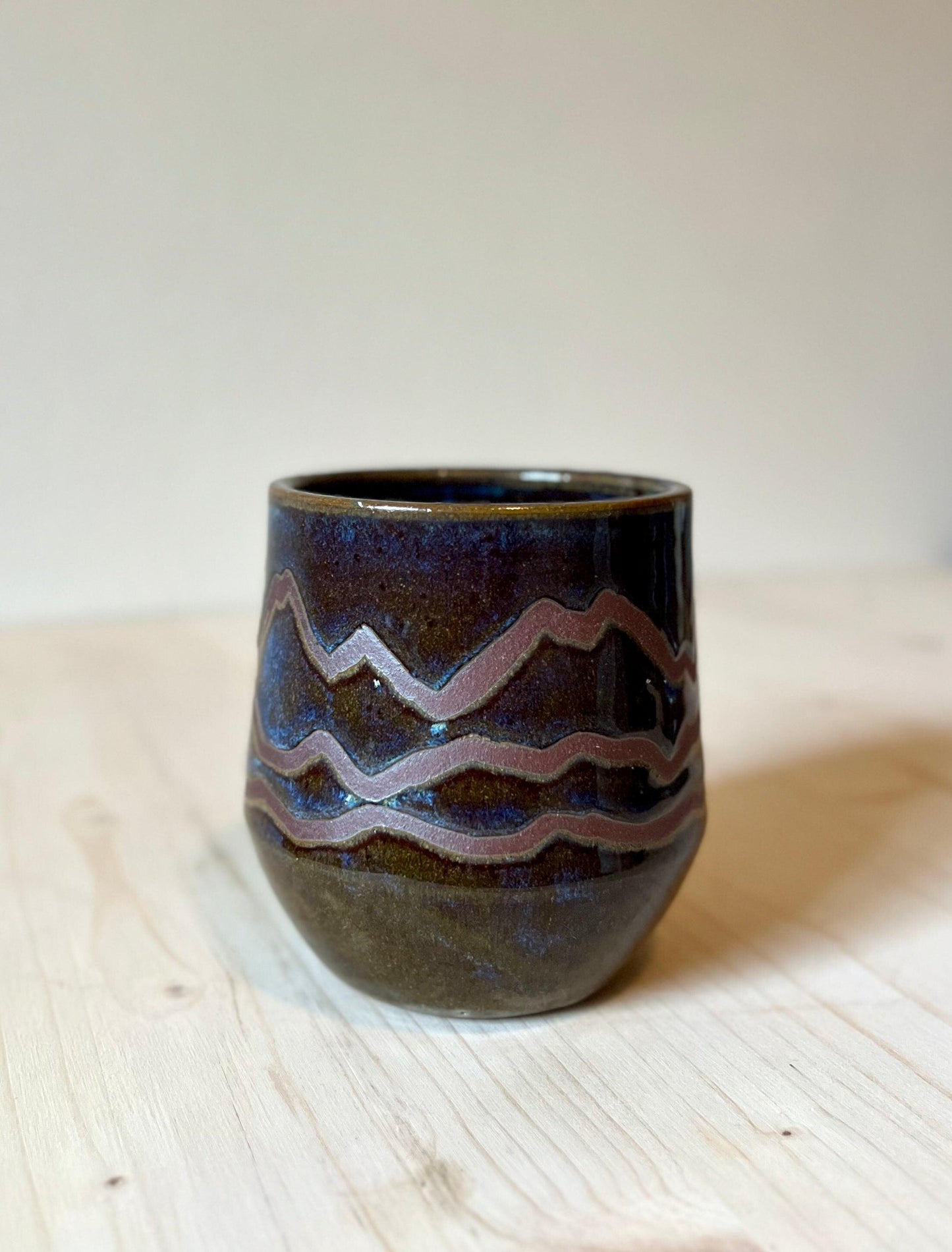 Ceramic Mug, Deep blue purple