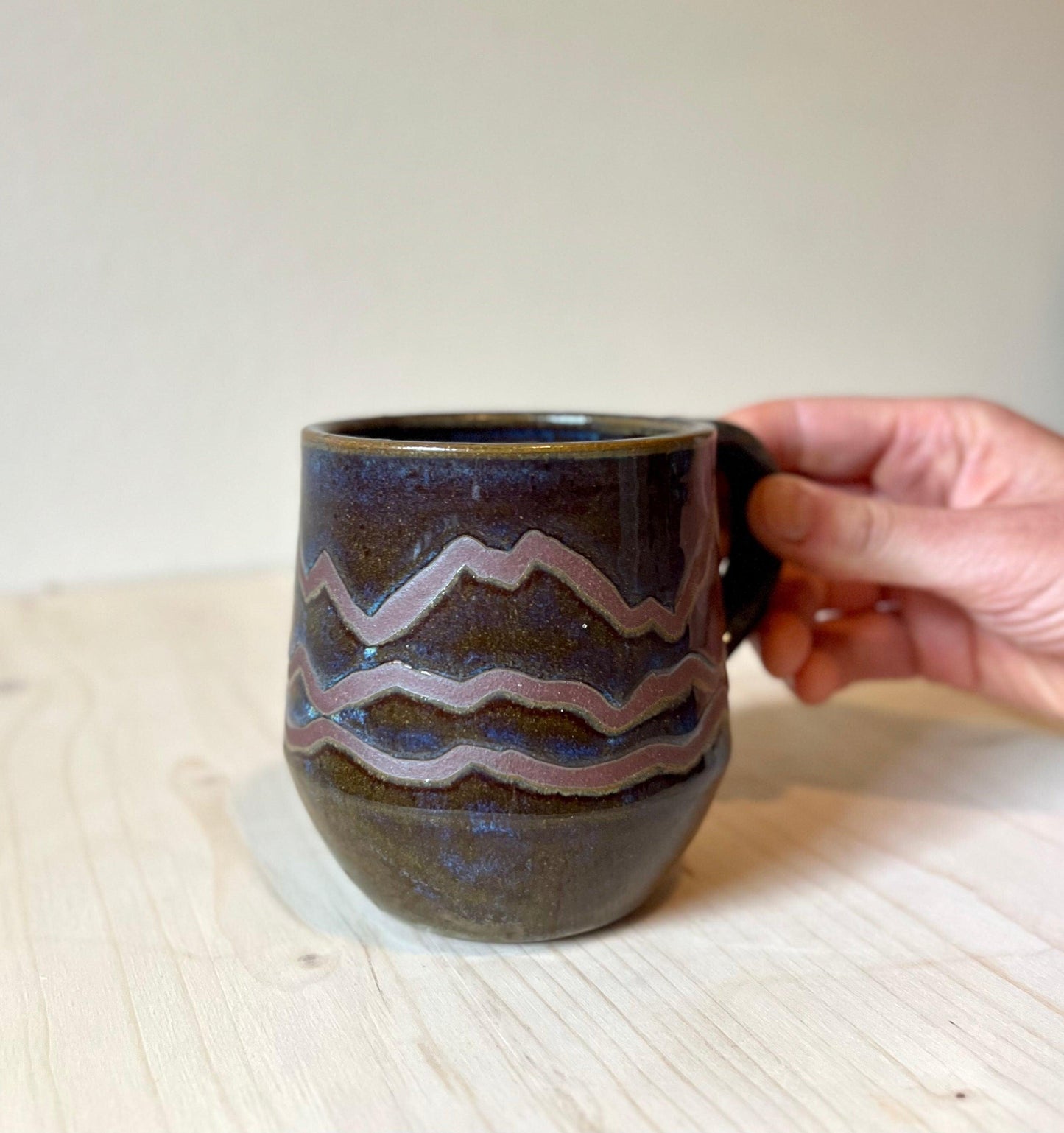 Ceramic Mug, Deep blue purple