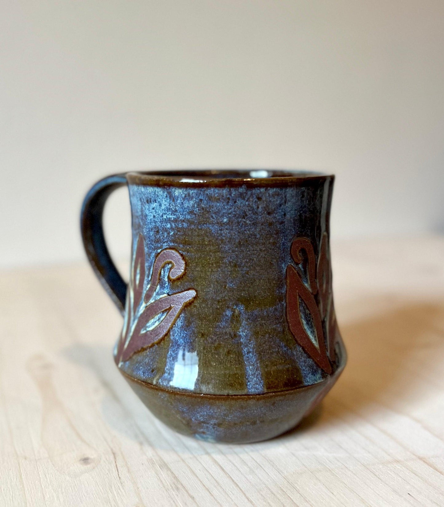 Ceramic Mug, Deep blue purple