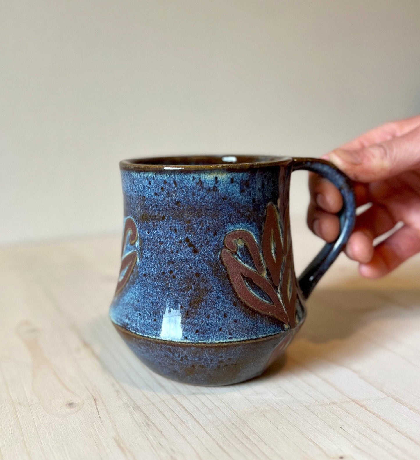 Ceramic Mug, Deep blue purple