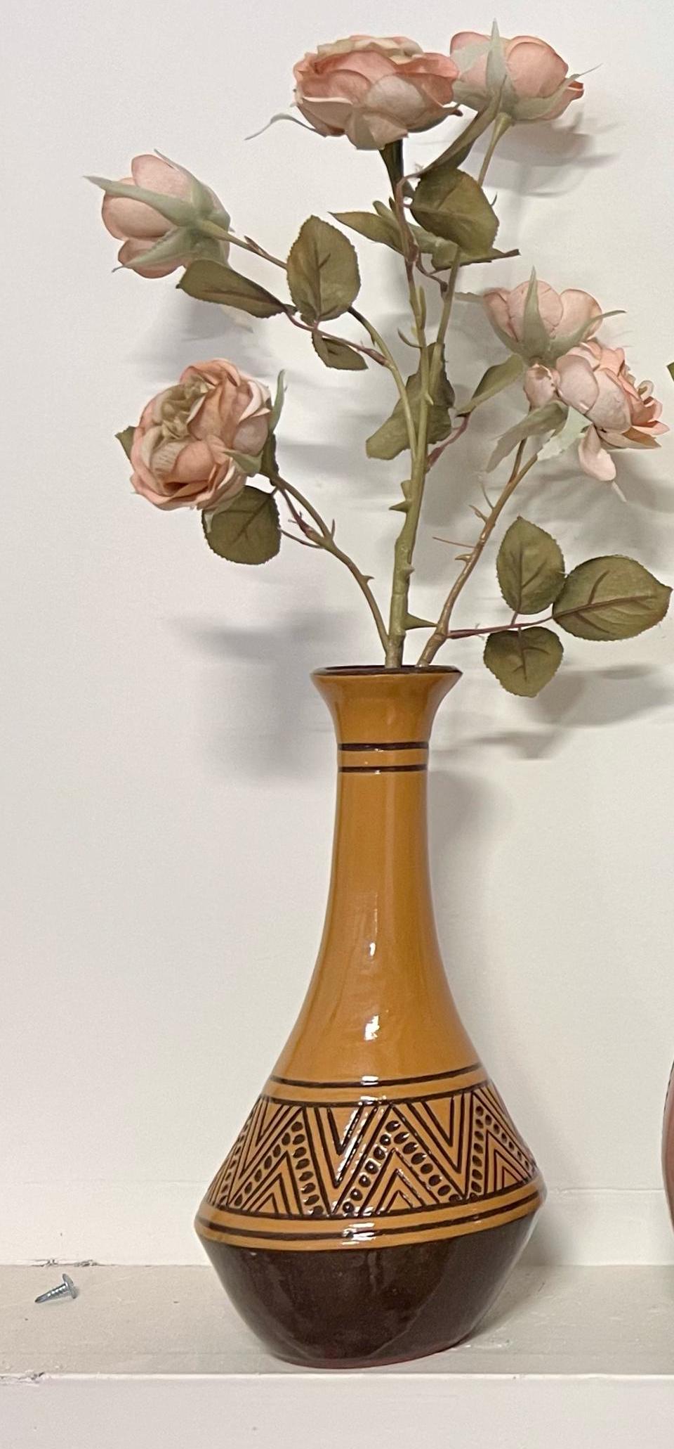 Golden Carved Bud Vase X-Large