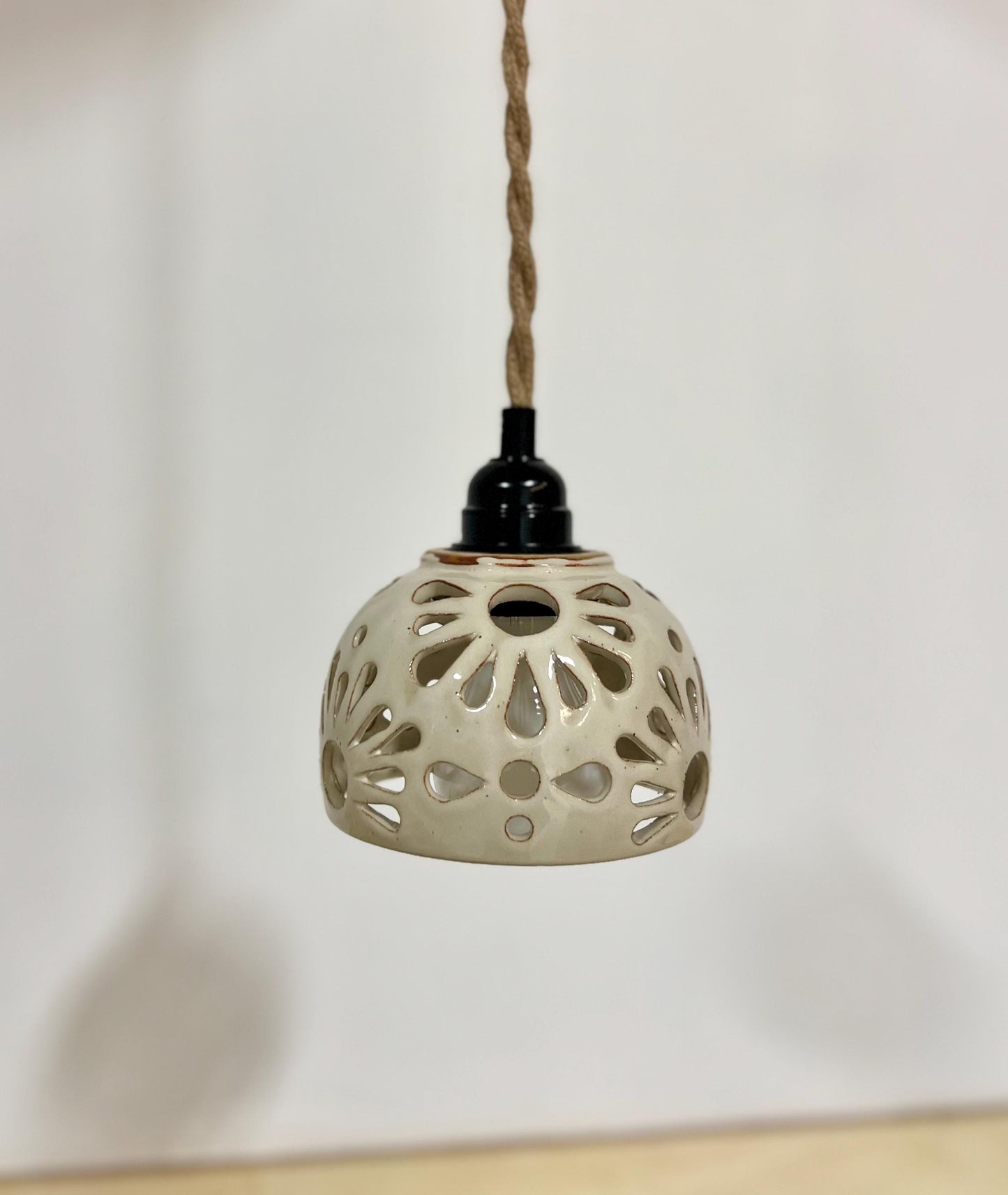 Small Ceramic Pendant Light - Dome