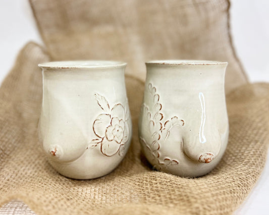 Handmade Breast Cancer Awareness Goddess Mug