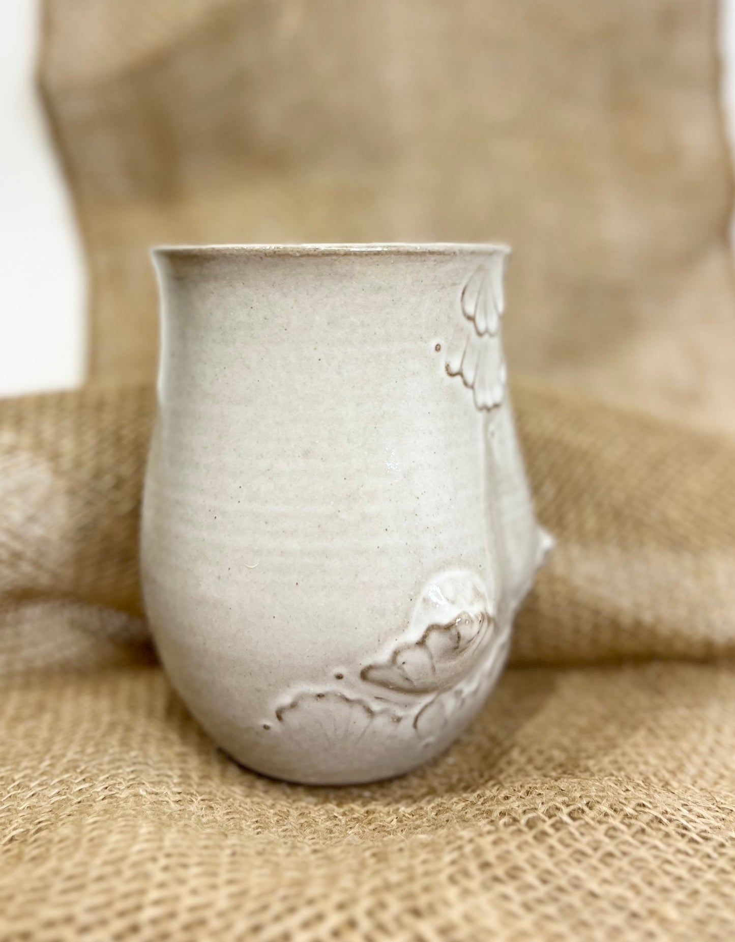 Handmade Ceramic Goddess Mug – White