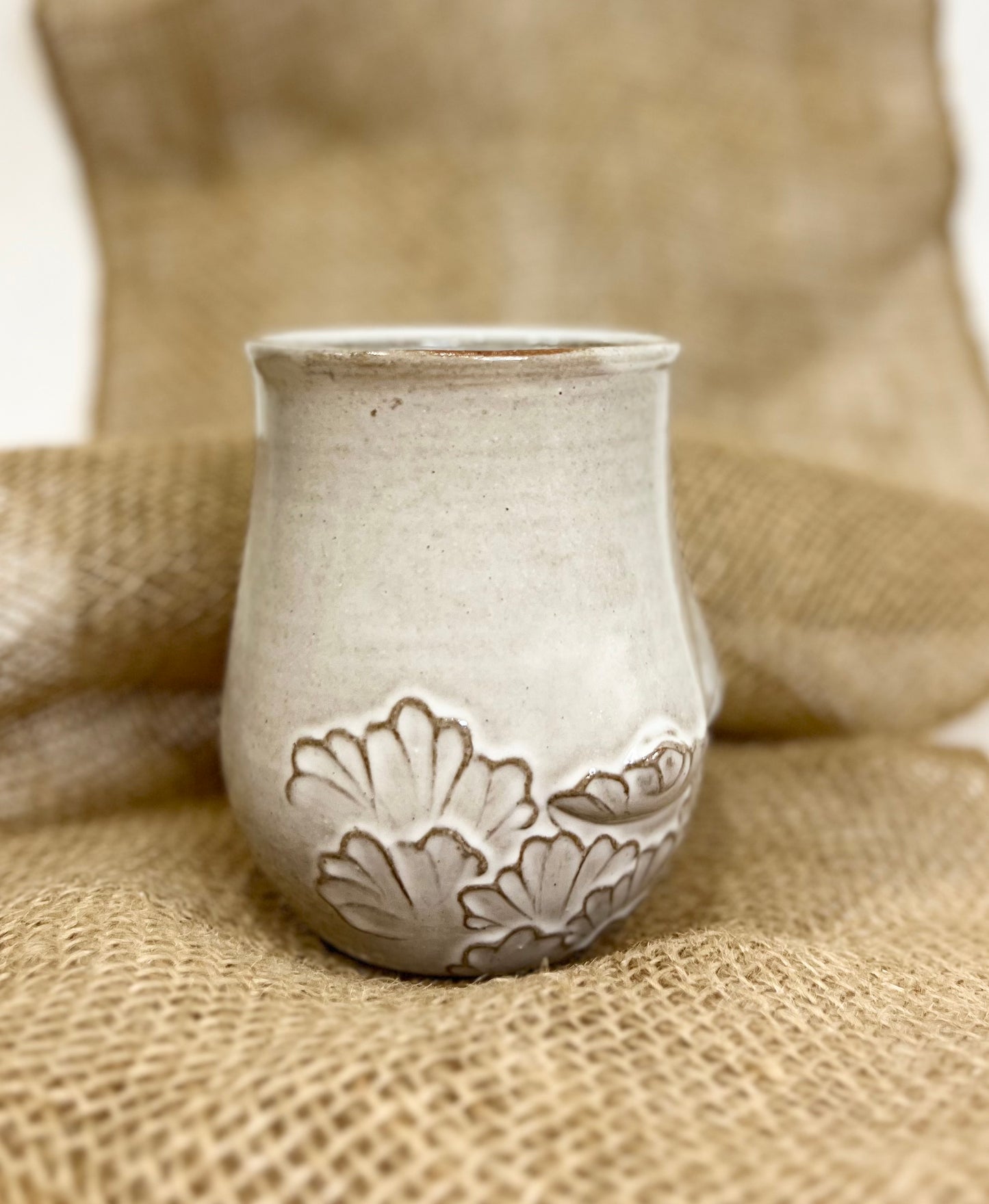 Handmade Ceramic Goddess Mug – White