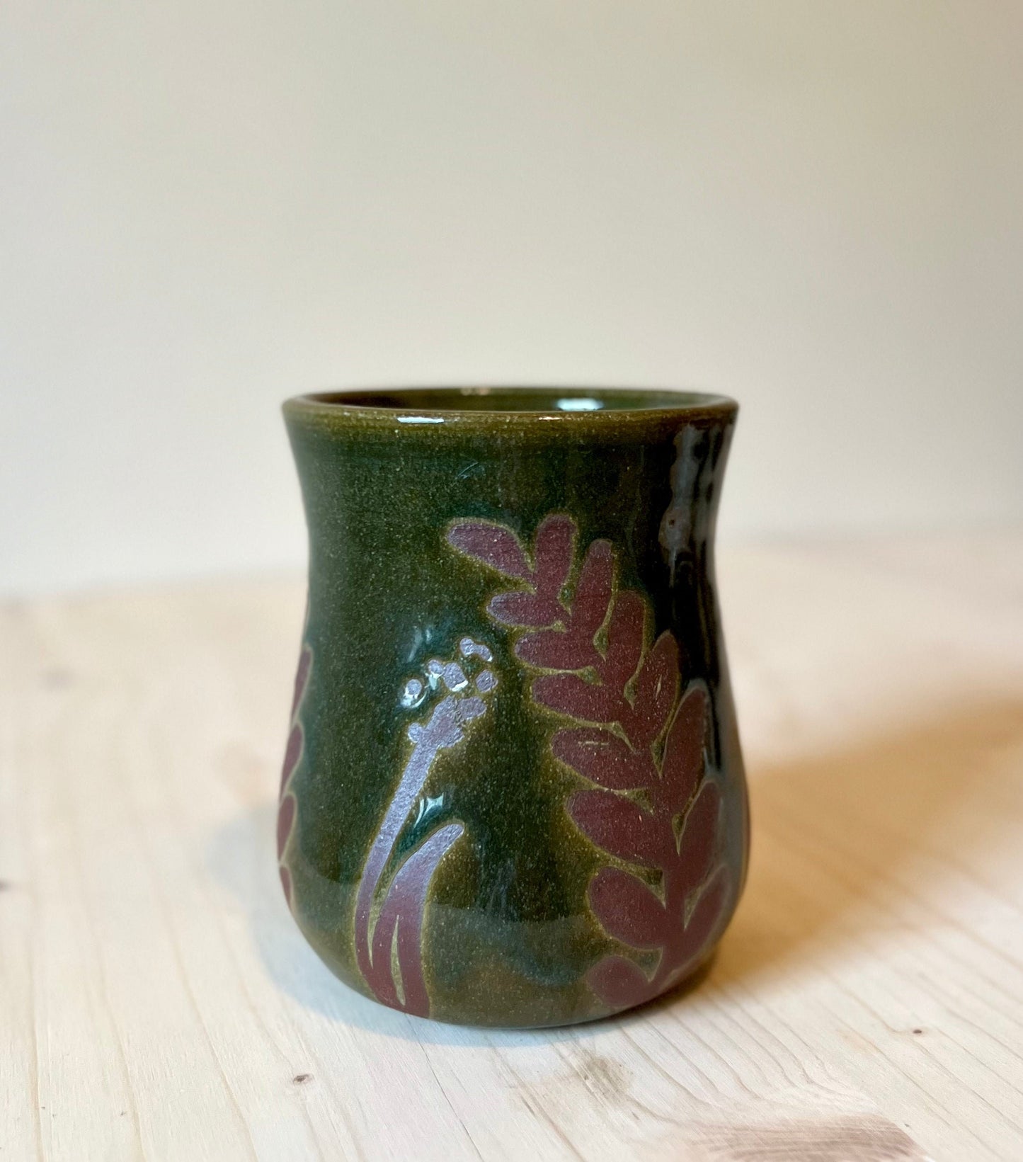 Ceramic Travel Mug, Botanical Design