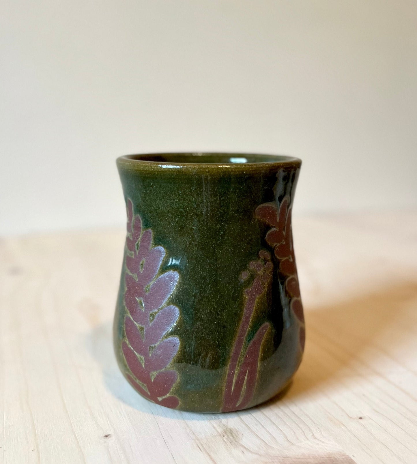 Ceramic Travel Mug, Botanical Design