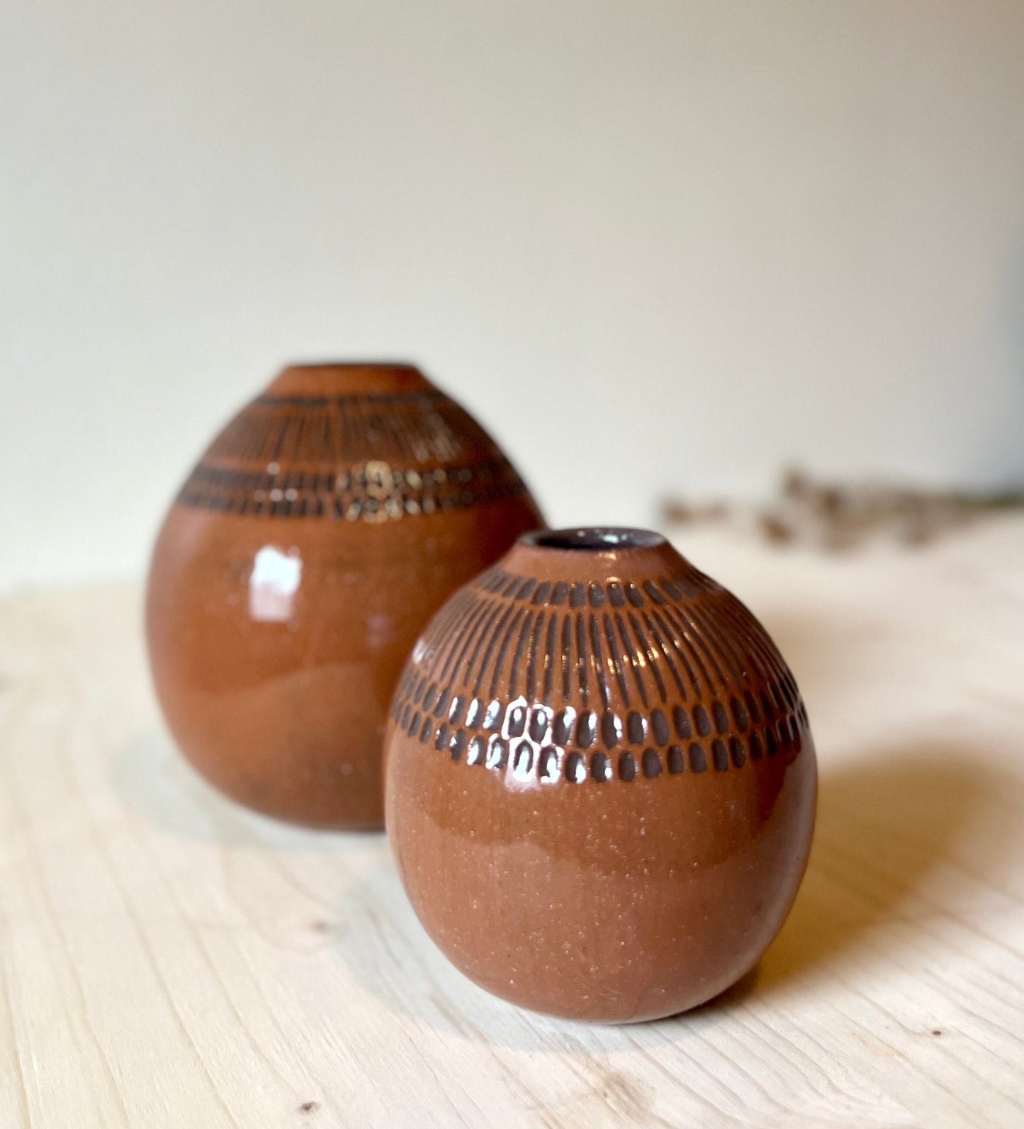 Round Bud Vase, Ceramic