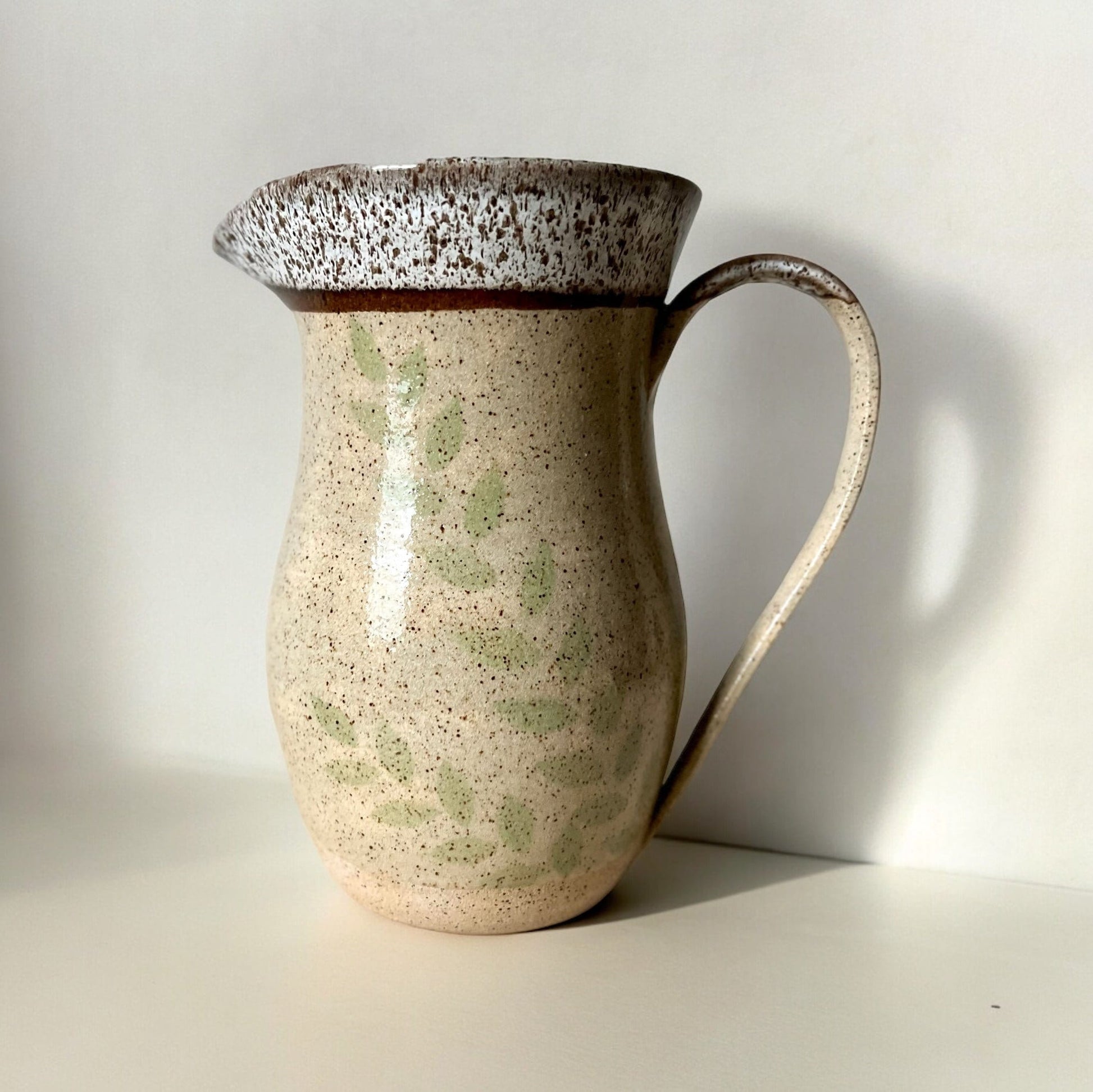 Large Ceramic Pitcher Vase