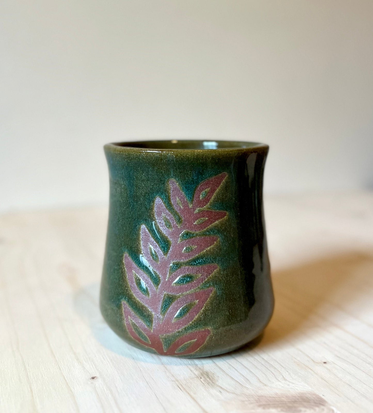 Ceramic Travel Mug, Botanical Design