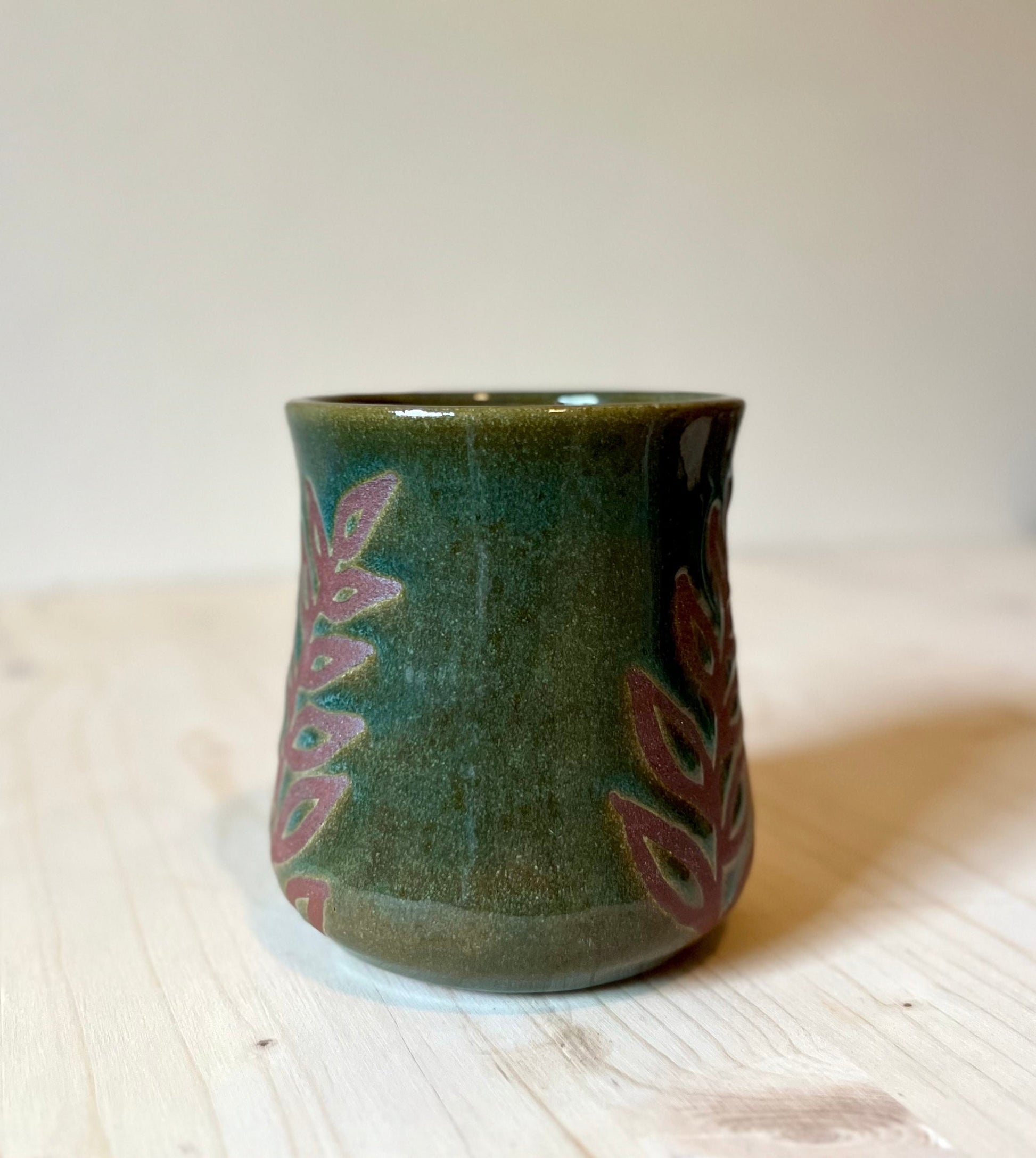 Ceramic Travel Mug, Botanical Design