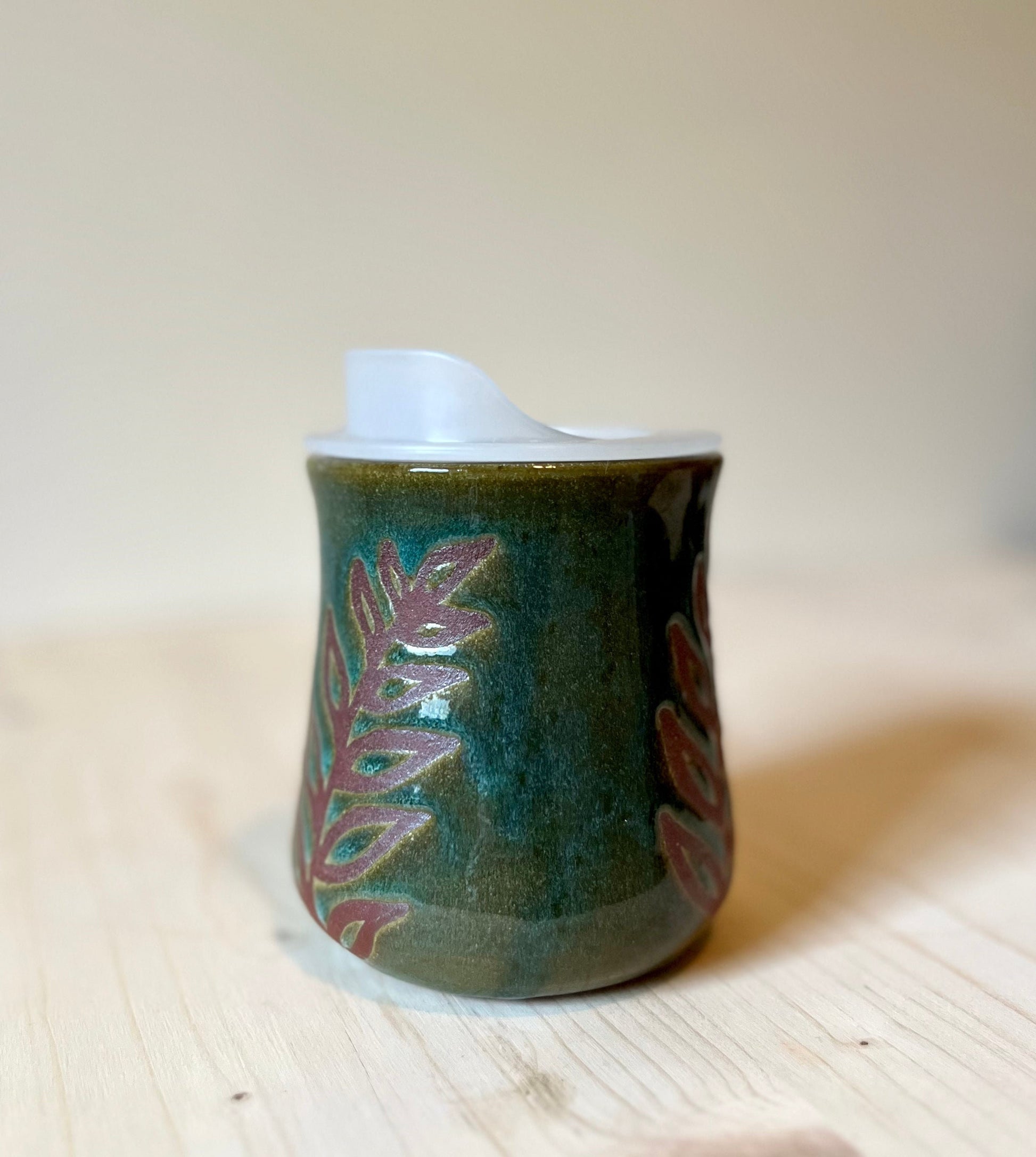 Ceramic Travel Mug, Botanical Design