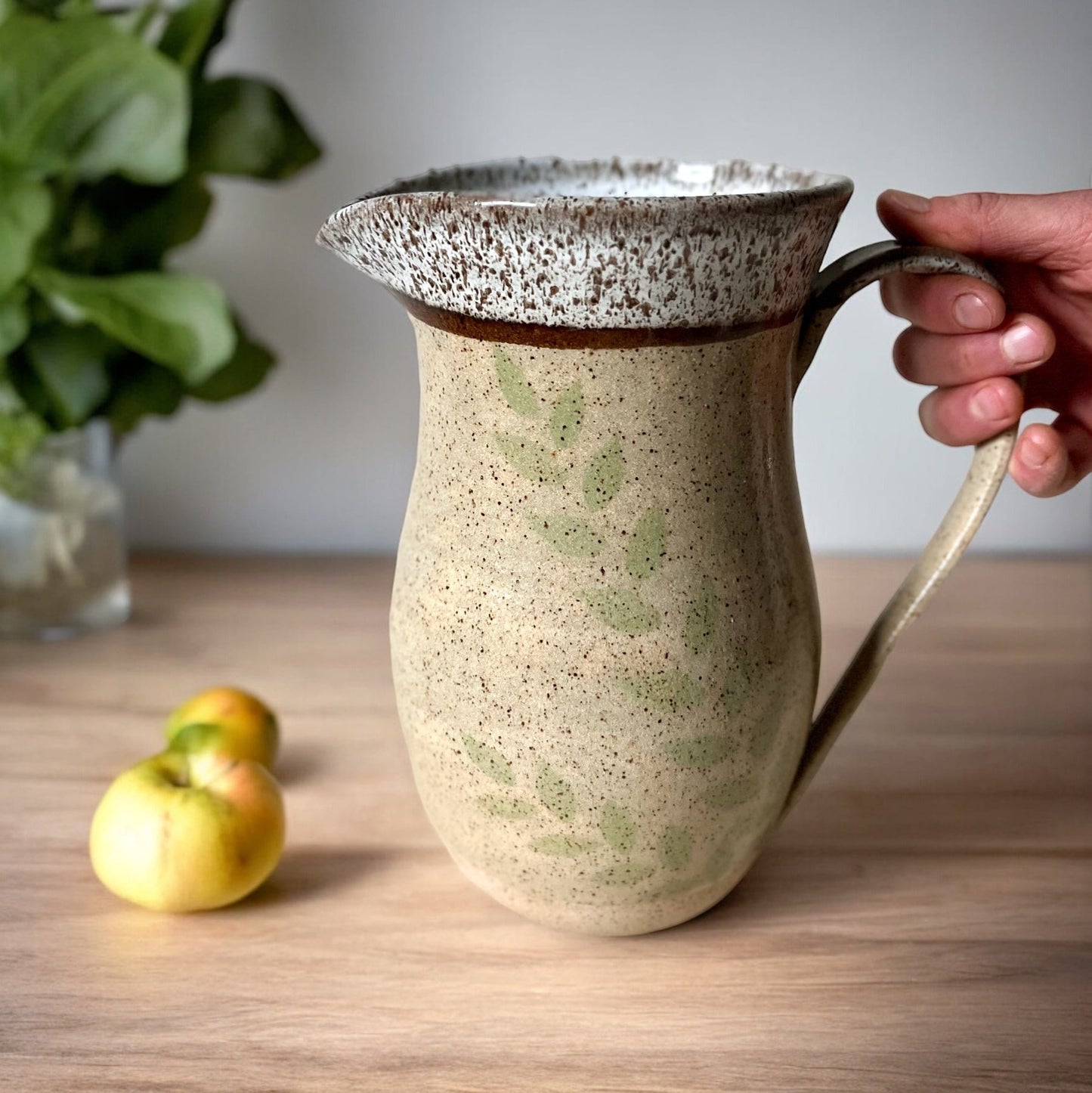 Large Ceramic Pitcher Vase