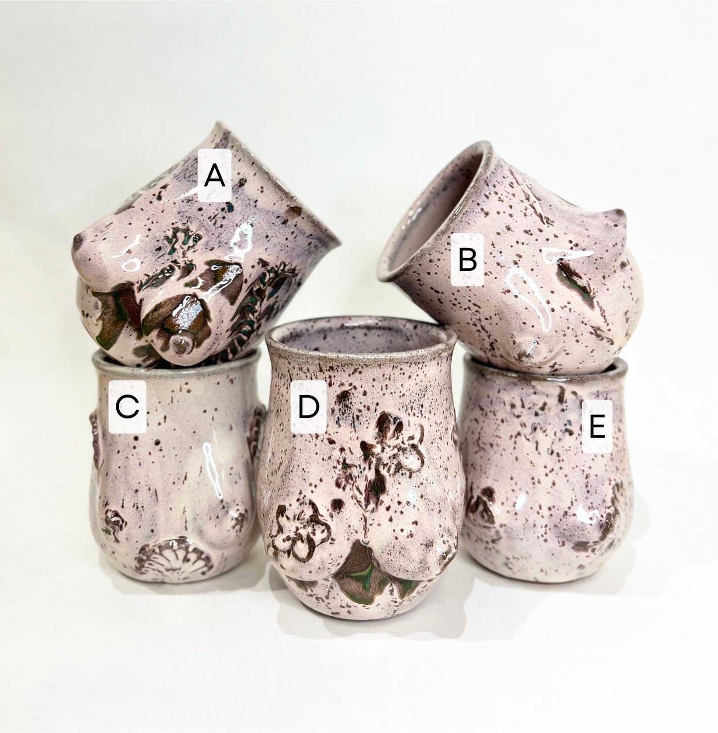 Handmade Ceramic Goddess Mug – Speckled Lavender