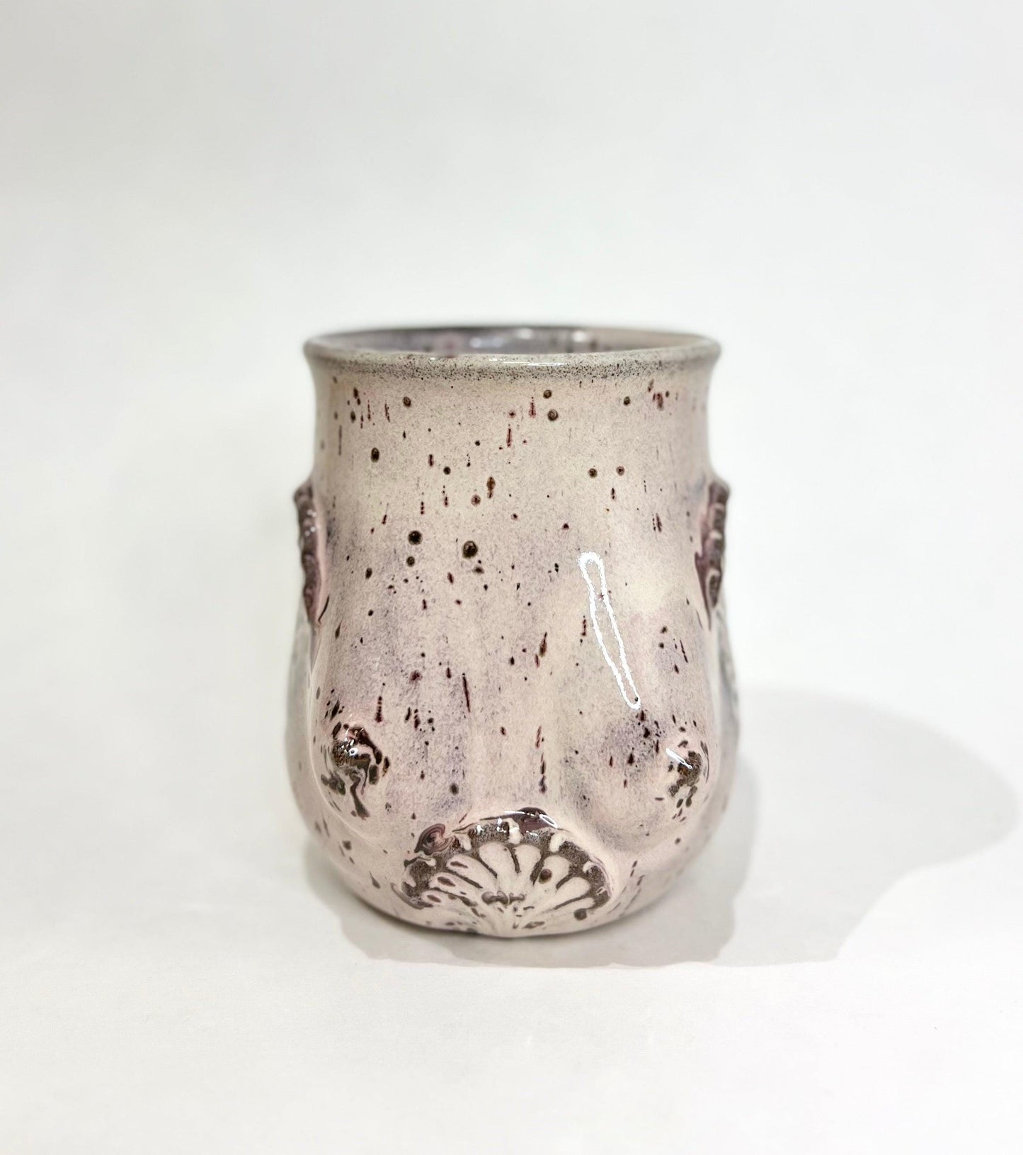 Handmade Ceramic Goddess Mug – Speckled Lavender