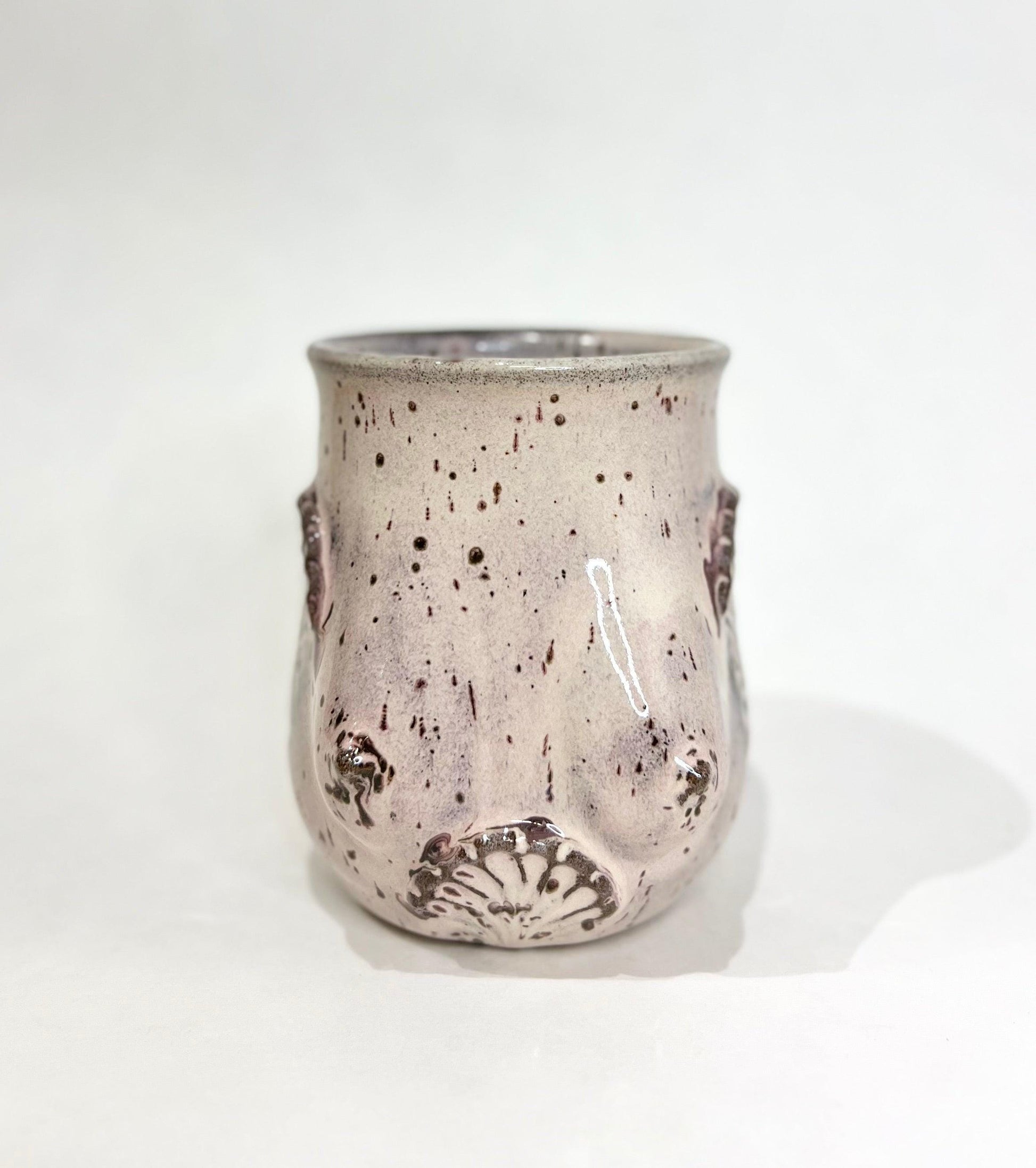 Handmade Ceramic Goddess Mug – Speckled Lavender