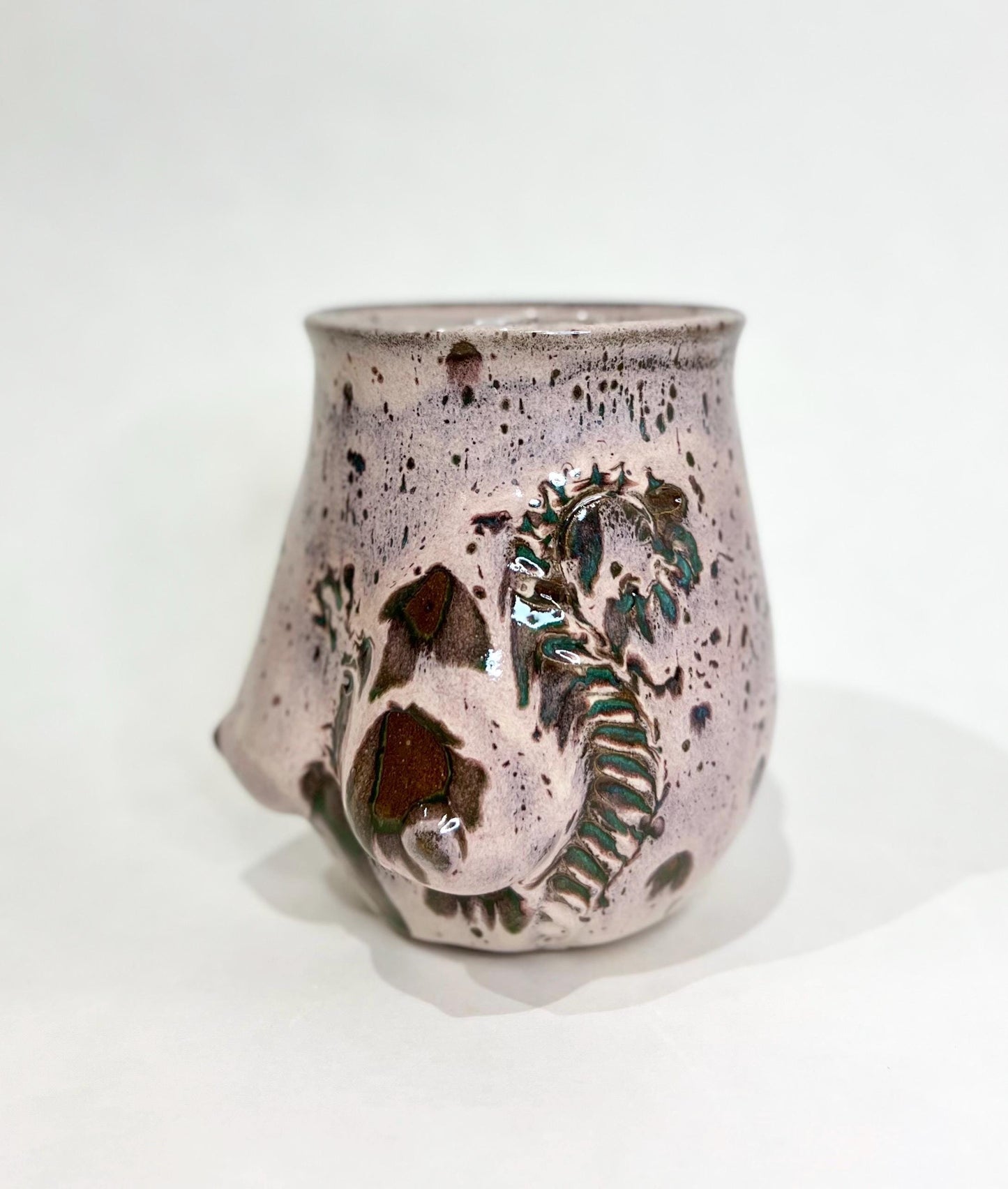 Handmade Ceramic Goddess Mug – Speckled Lavender