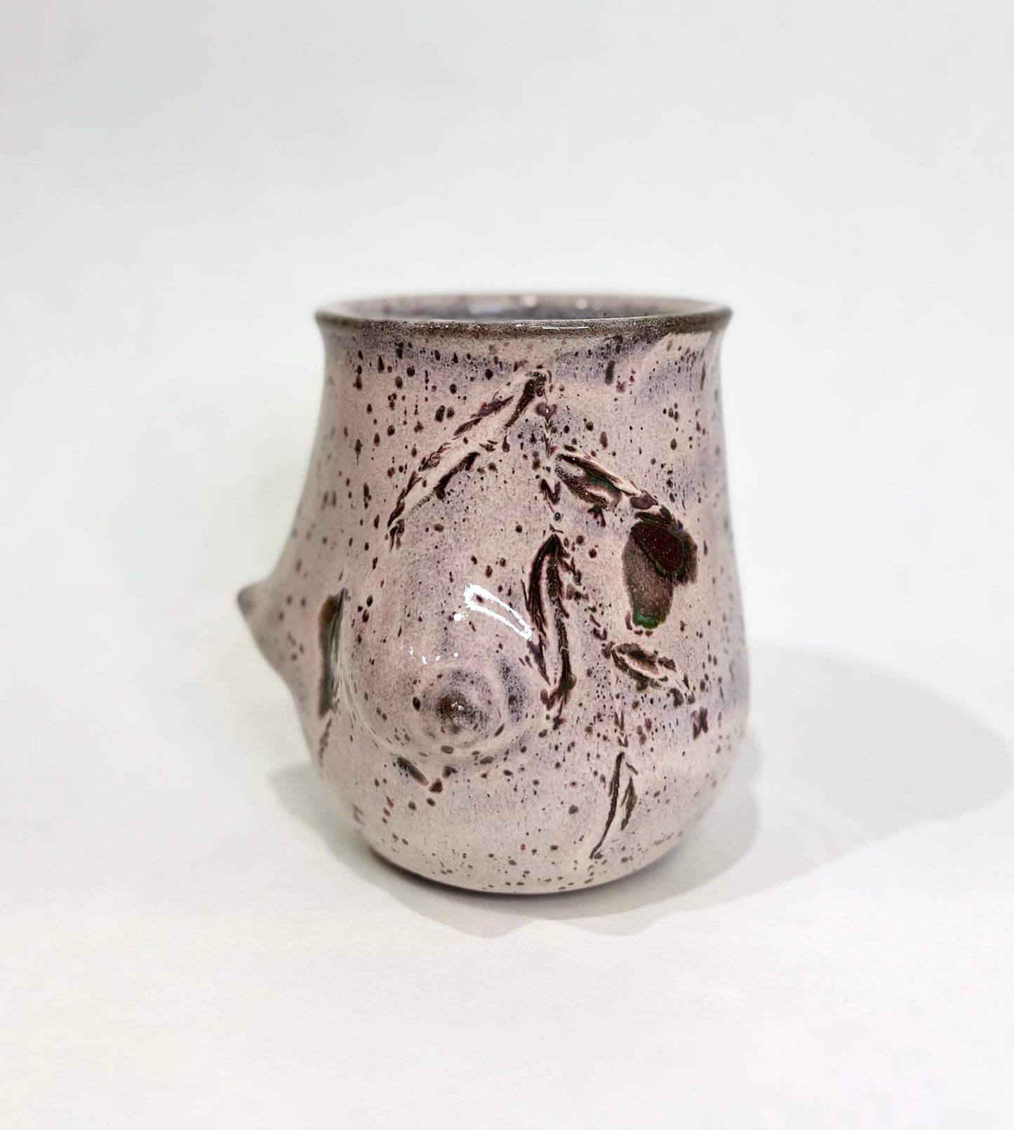 Handmade Ceramic Goddess Mug – Speckled Lavender