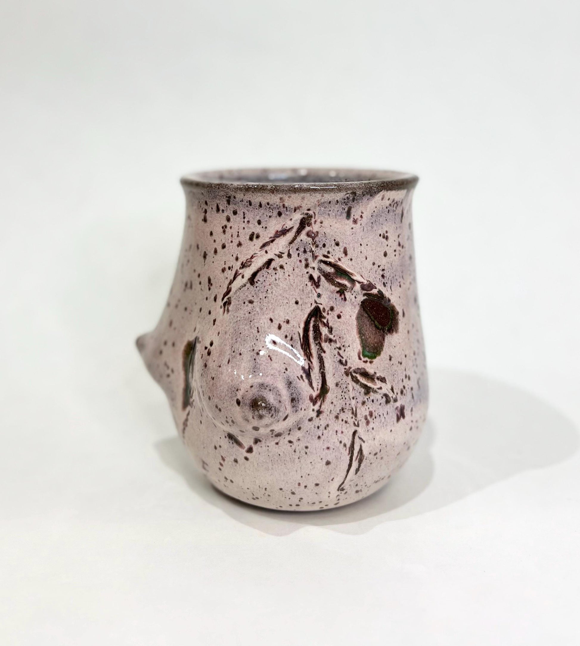 Handmade Ceramic Goddess Mug – Speckled Lavender
