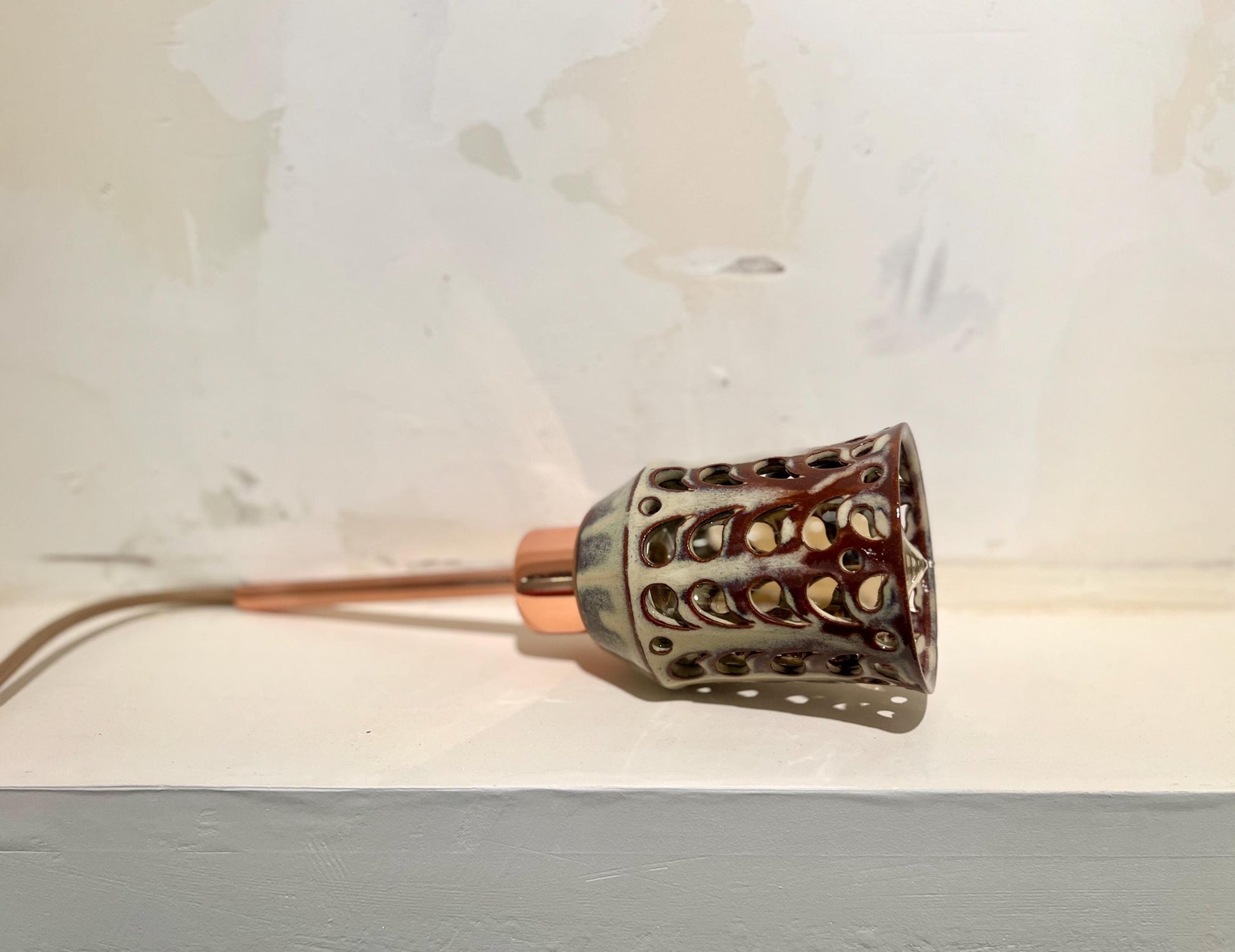 Small Ceramic Pendant Light - Elegant Cylinder