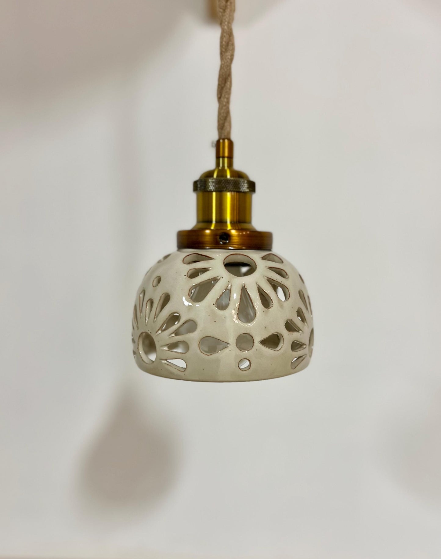 Small Ceramic Pendant Light - Dome