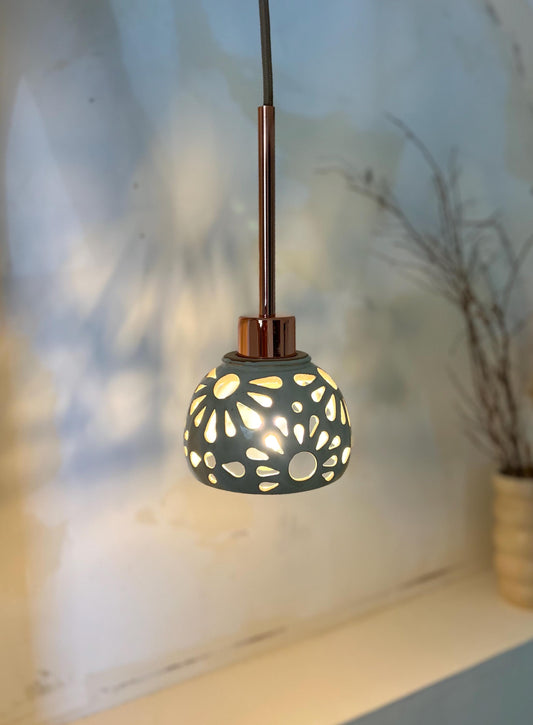 Small Ceramic Pendant Light - Dome