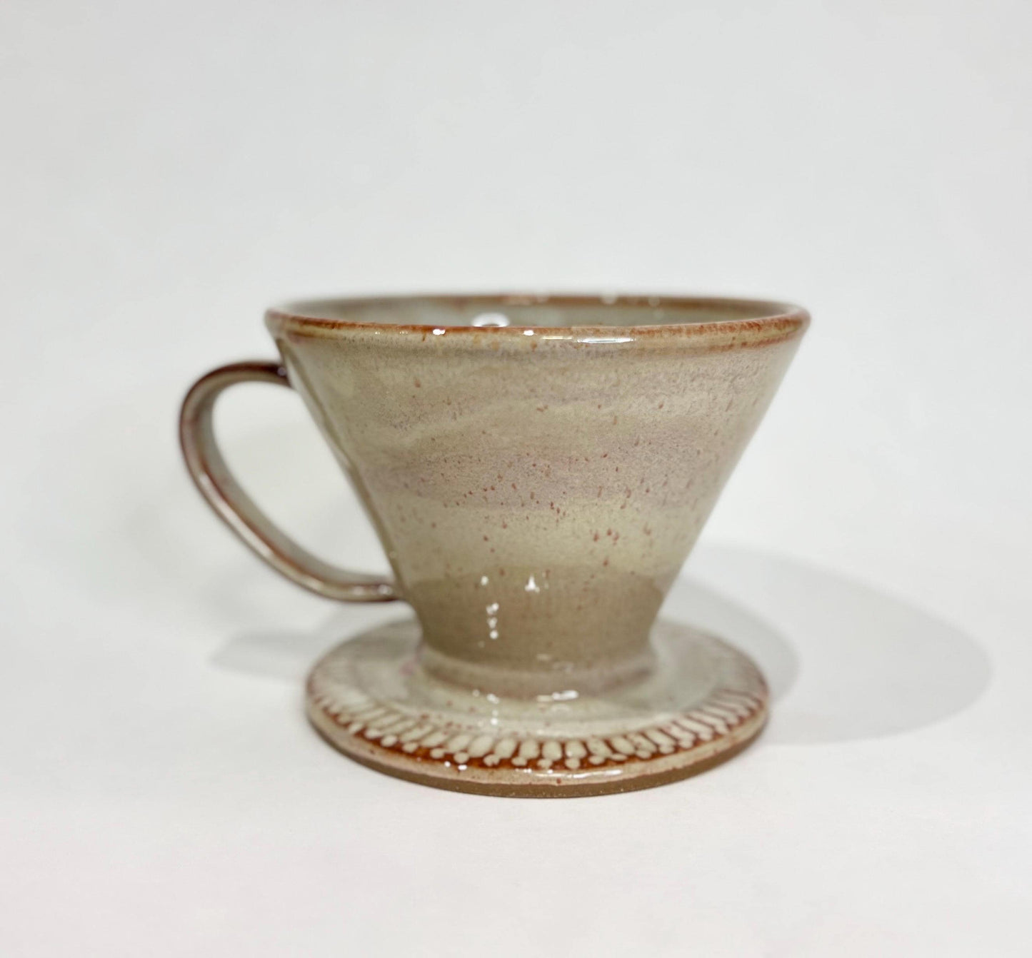 Ceramic Pour Over, Handmade, Mountain design