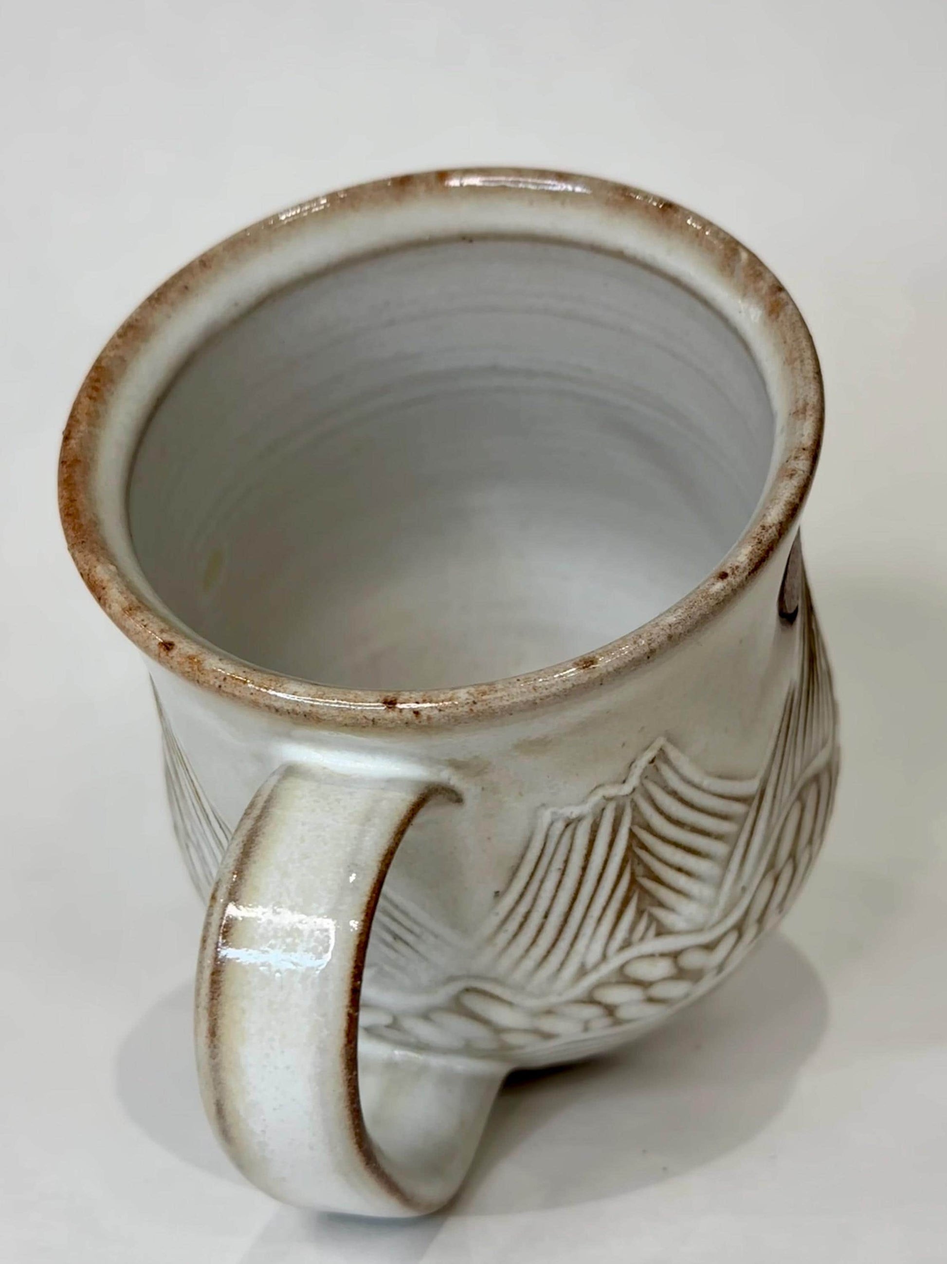 Handcrafted Mountain Sun and Eclipse Ceramic Mug - 18 oz