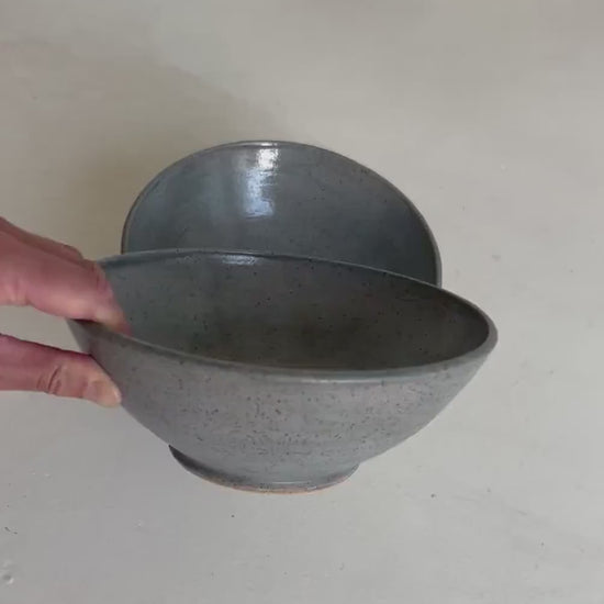 Slate Blue Ramen Bowls