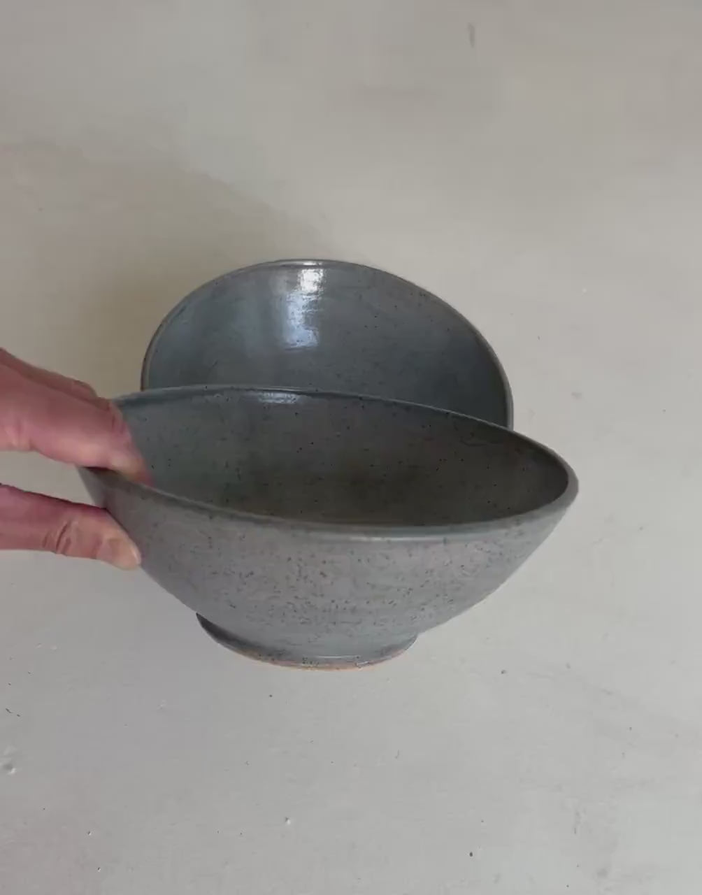 Slate Blue Ramen Bowls